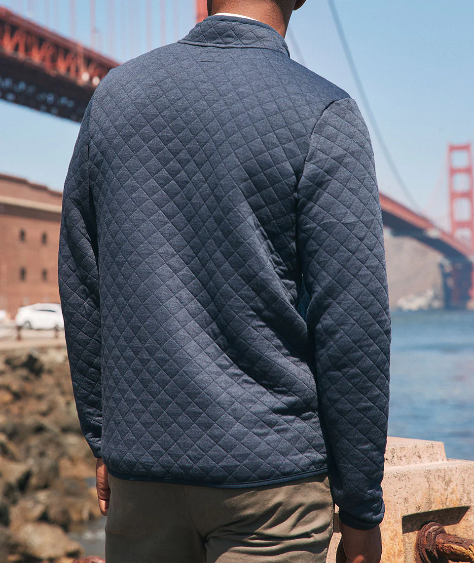 Men's Corbet Full Zip Jacket in Navy - Image 5