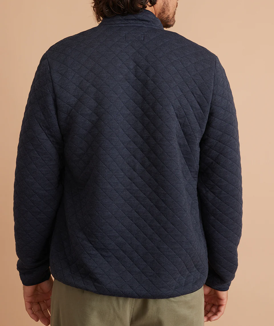 Men's Corbet Full Zip Jacket in Navy - Image 7