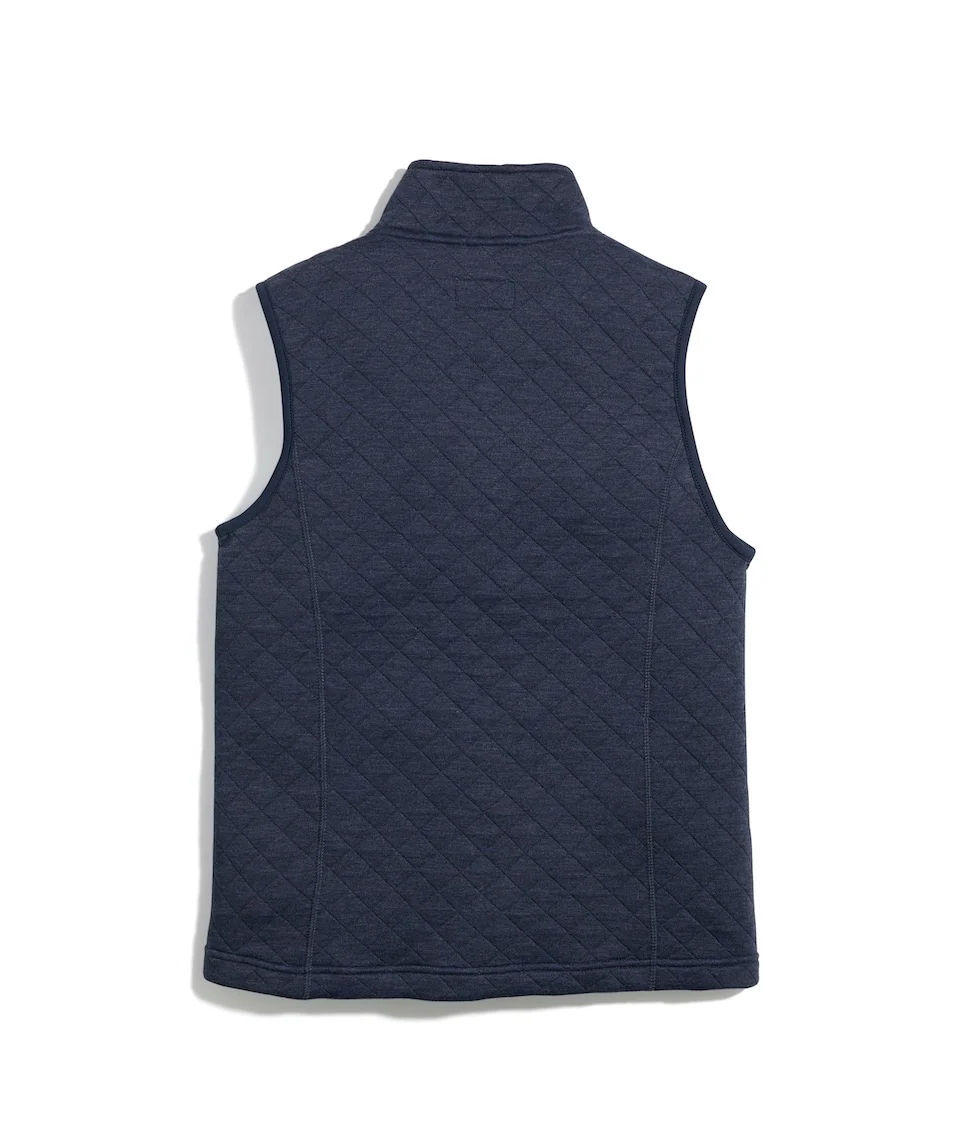 Women's Corbet Full Zip Vest in Navy - Image 8