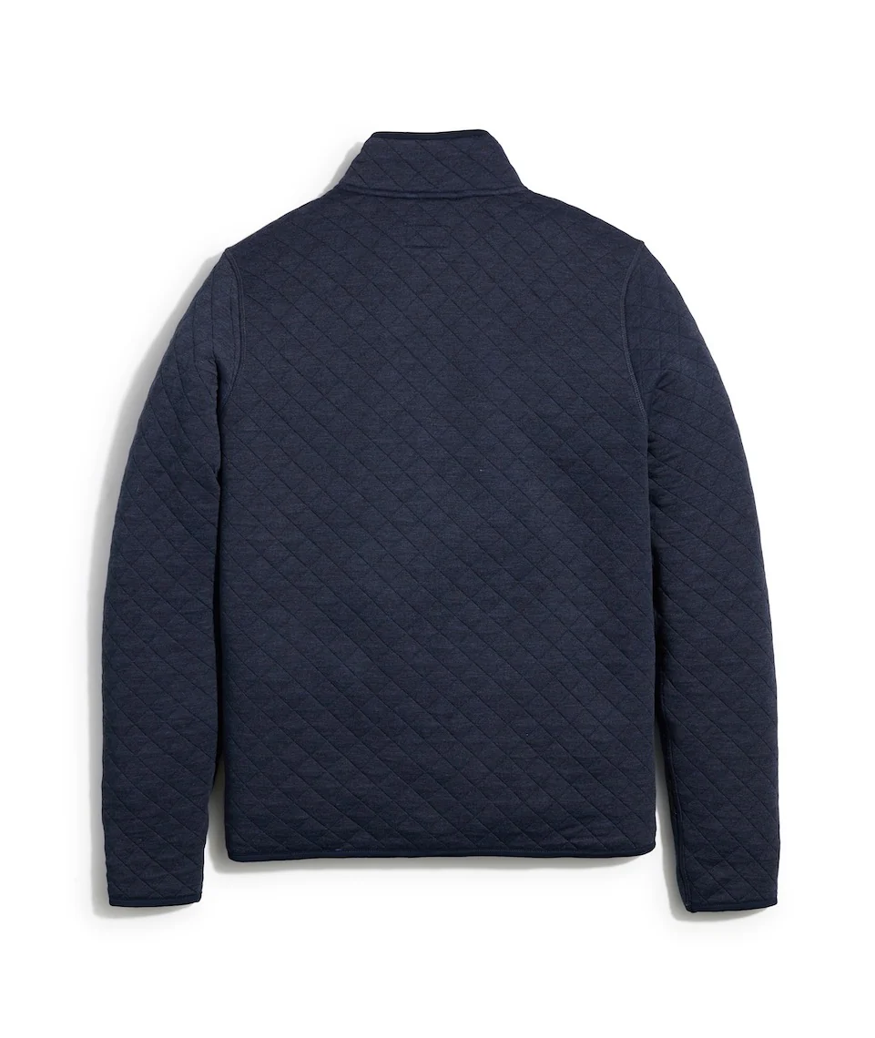 Men's Corbet Quarter Zip Pullover in Navy - Image 9