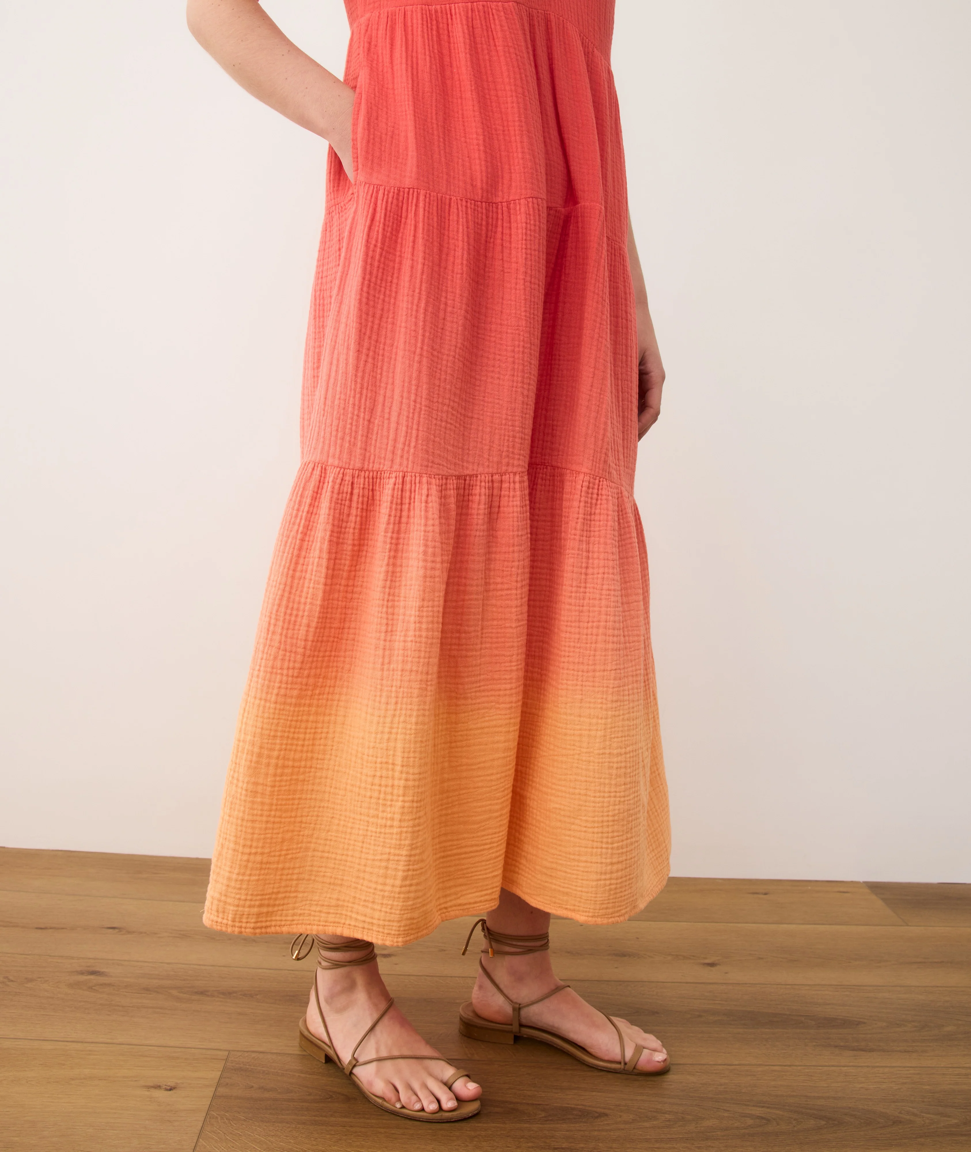 Corinne Double Cloth Maxi Dress - Image 6