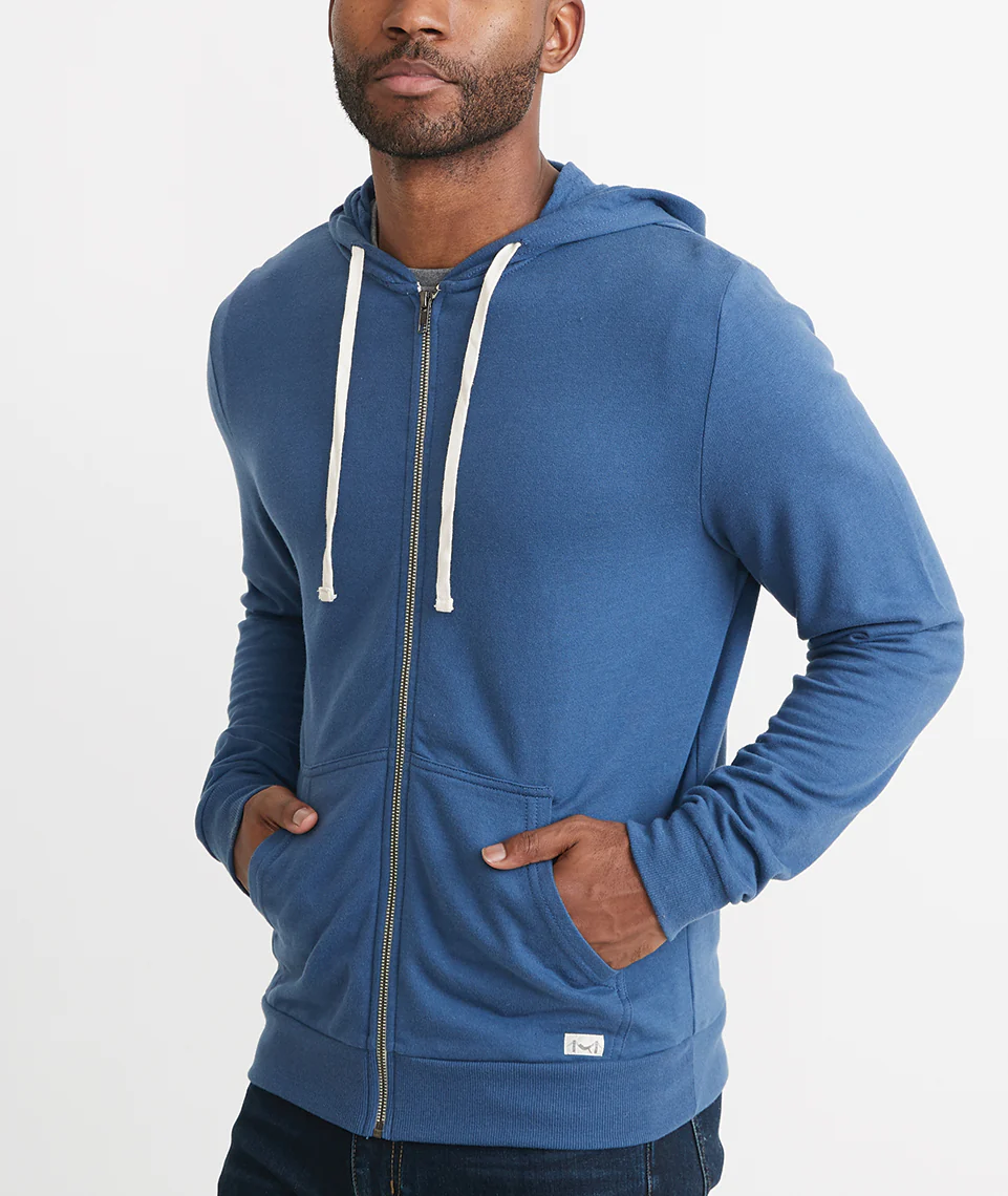 Men's Afternoon Hoodie in Faded Navy - Image 3
