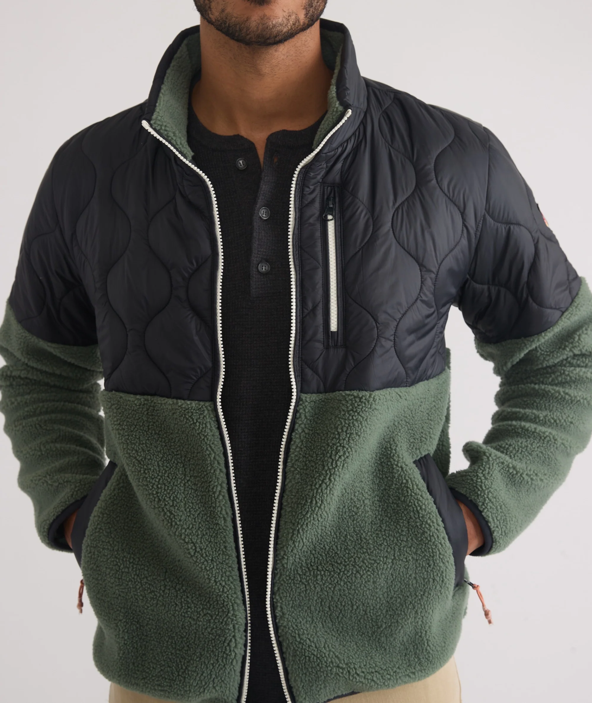 Custom Cut & Sew Bariloche Sherpa Jacket - Image 3