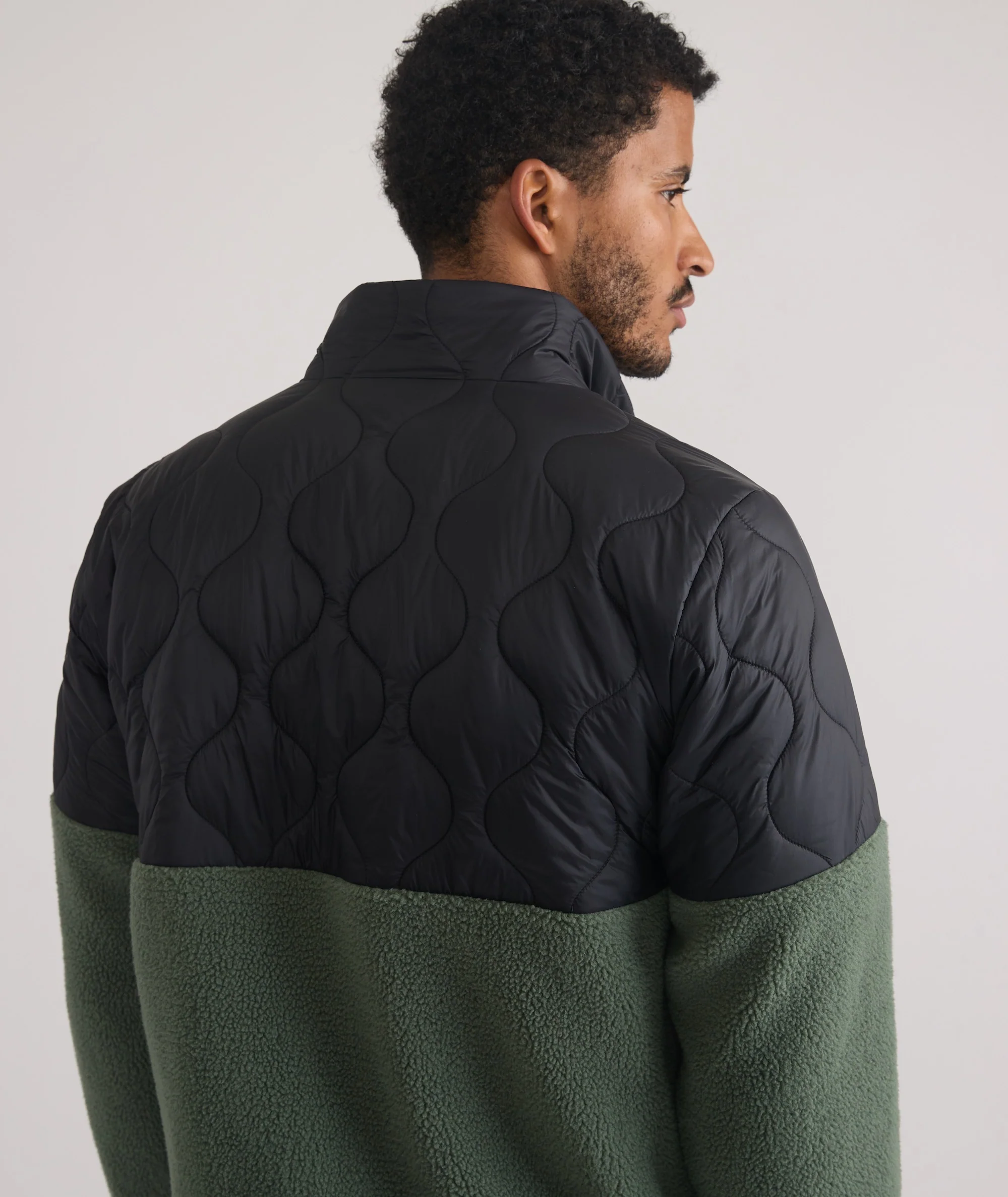 Custom Cut & Sew Bariloche Sherpa Jacket - Image 9