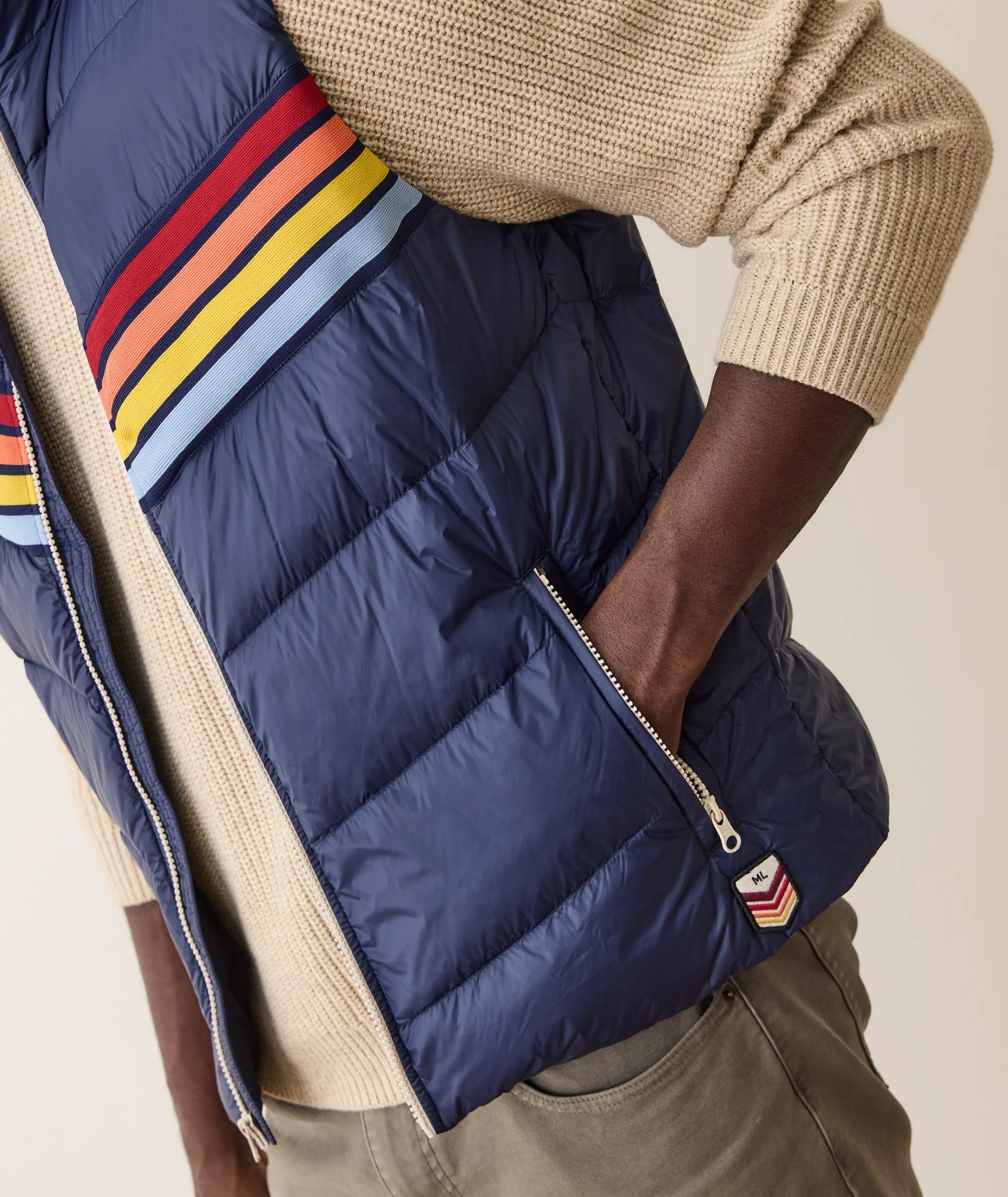 Custom Cut & Sew Bode Puffer Vest - Image 9