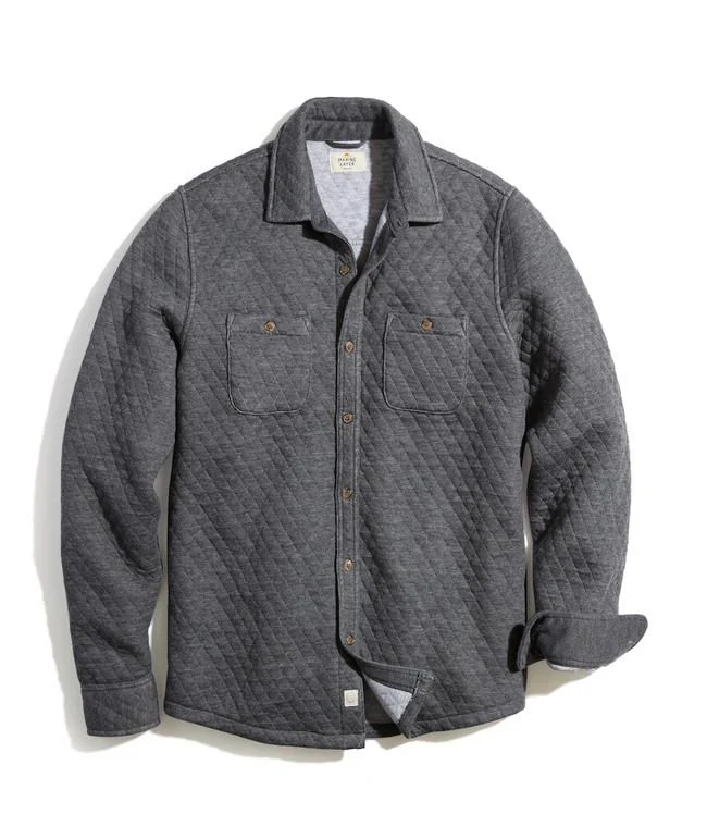Custom Cut & Sew Corbet Quilted Overshirt - Image 11