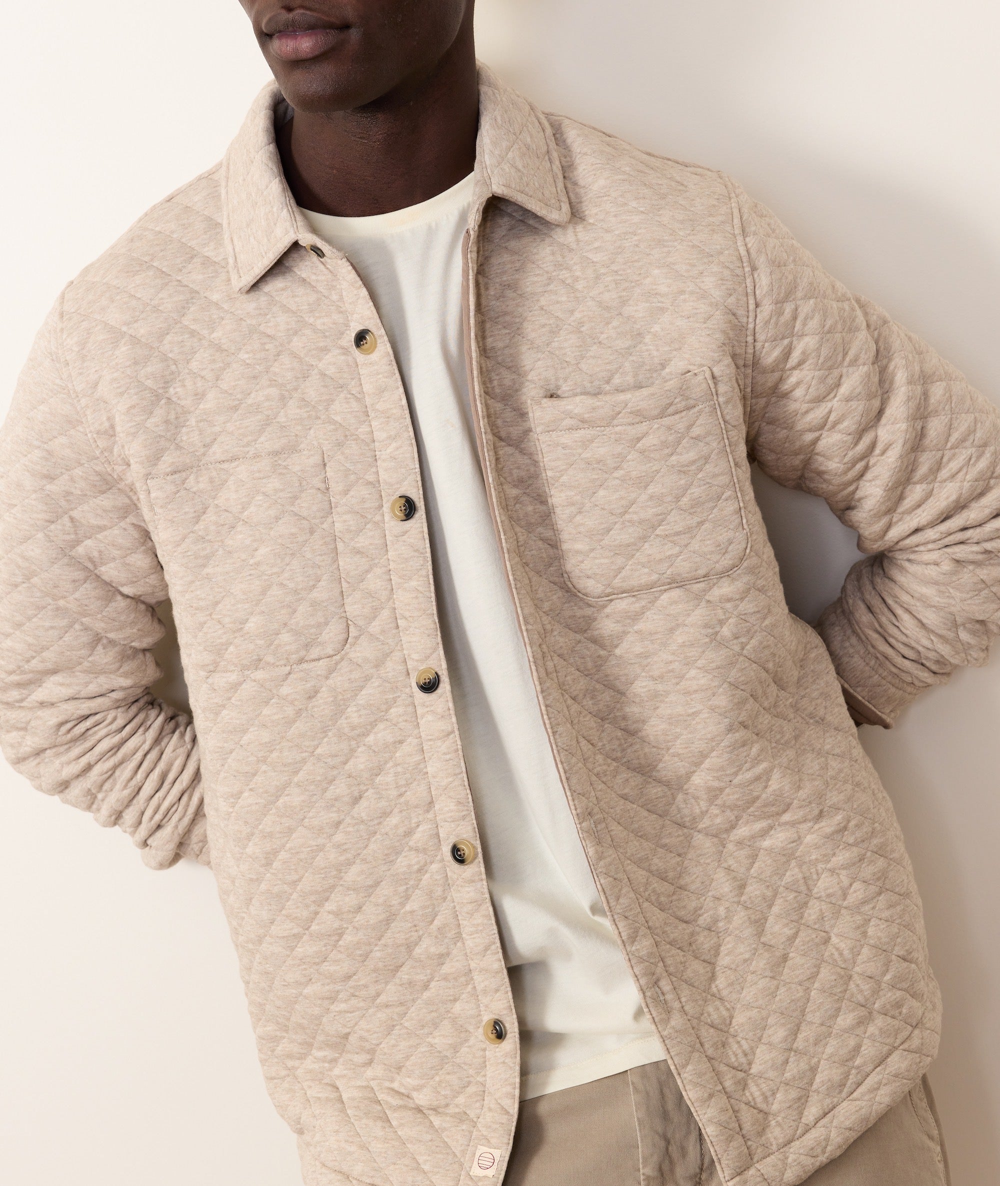 Custom Cut & Sew Corbet Quilted Overshirt - Image 4