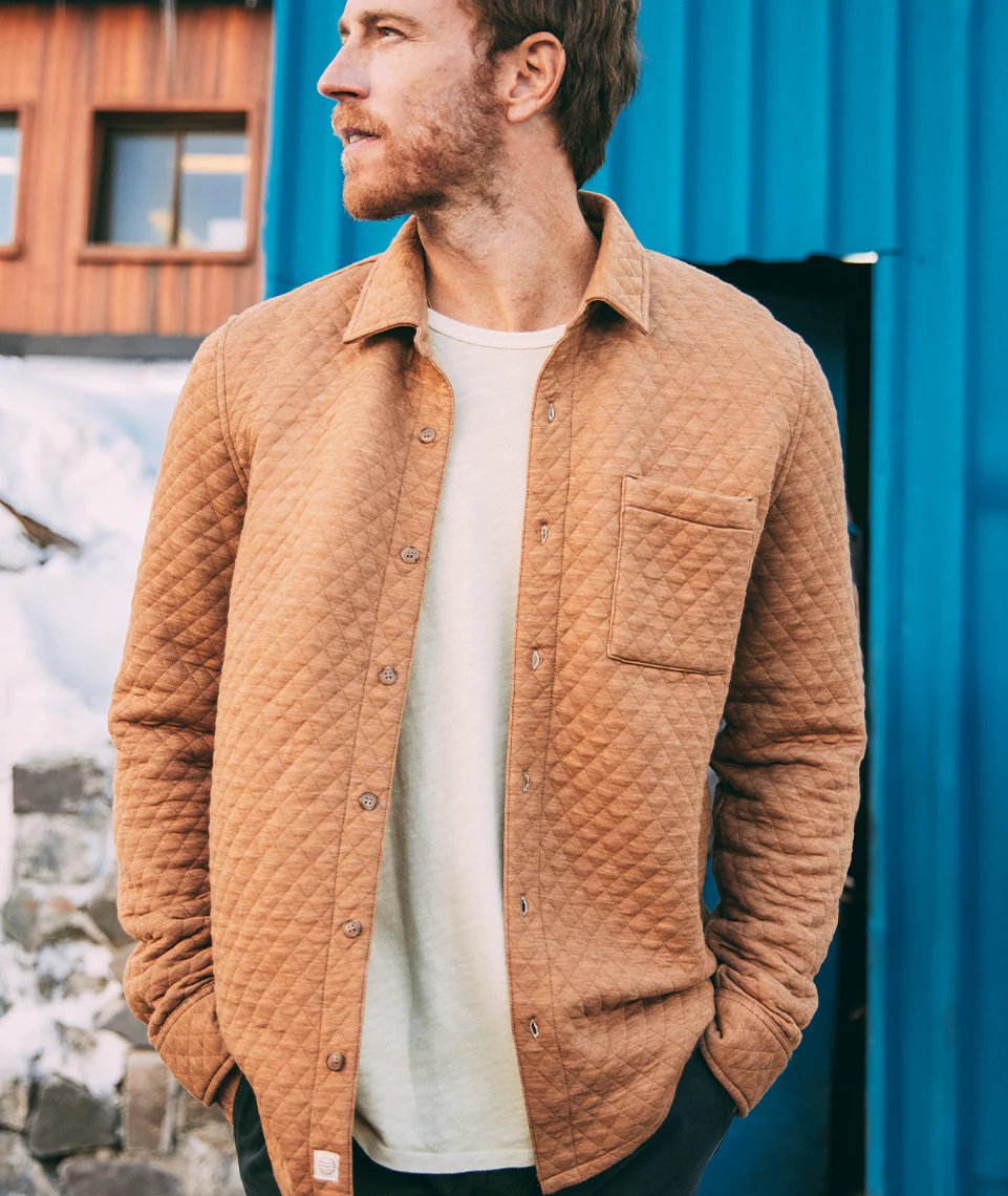 Custom Cut & Sew Corbet Quilted Overshirt - Image 6