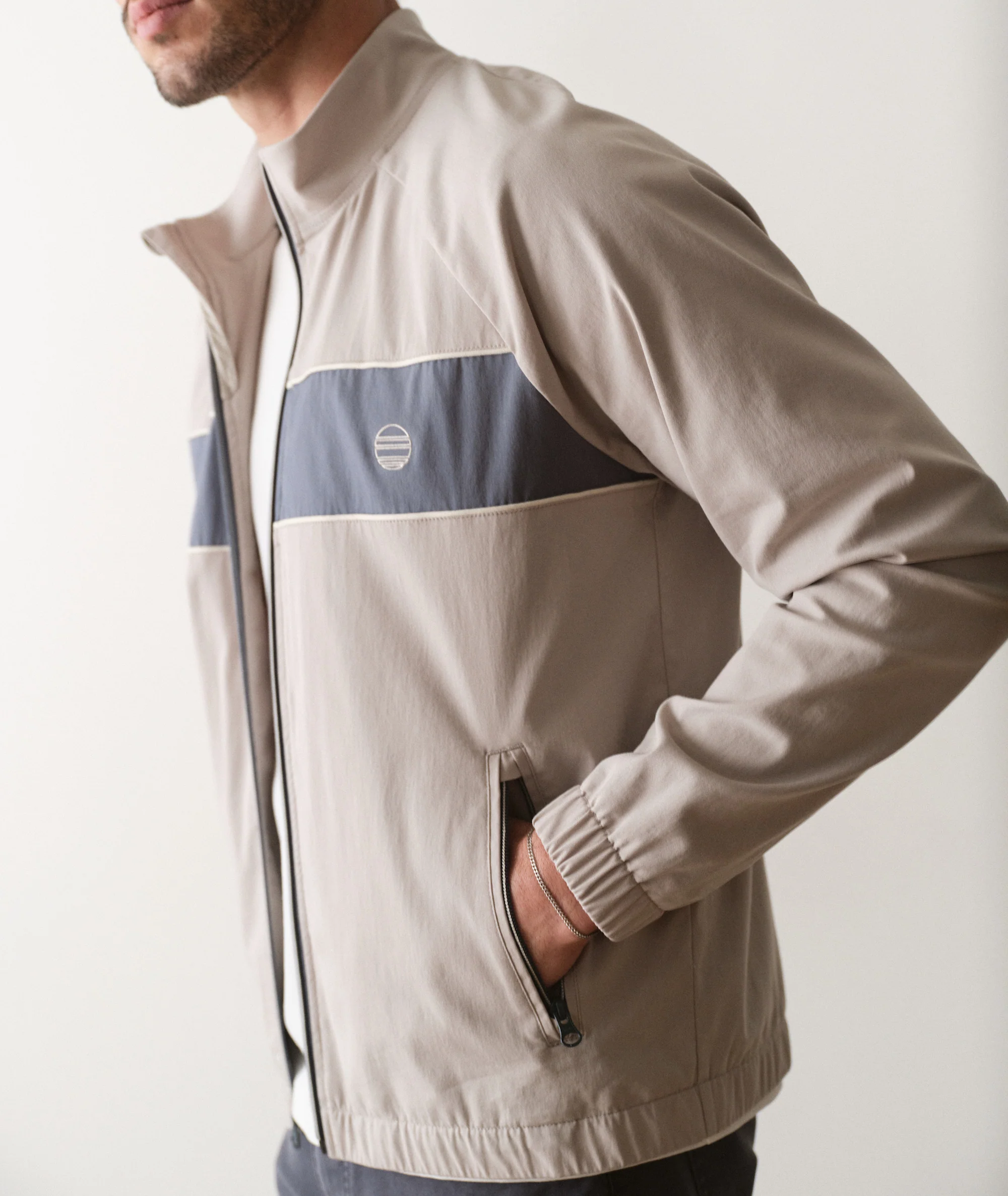 Custom Cut & Sew Freeman Stretch Twill Windbreaker - Image 11