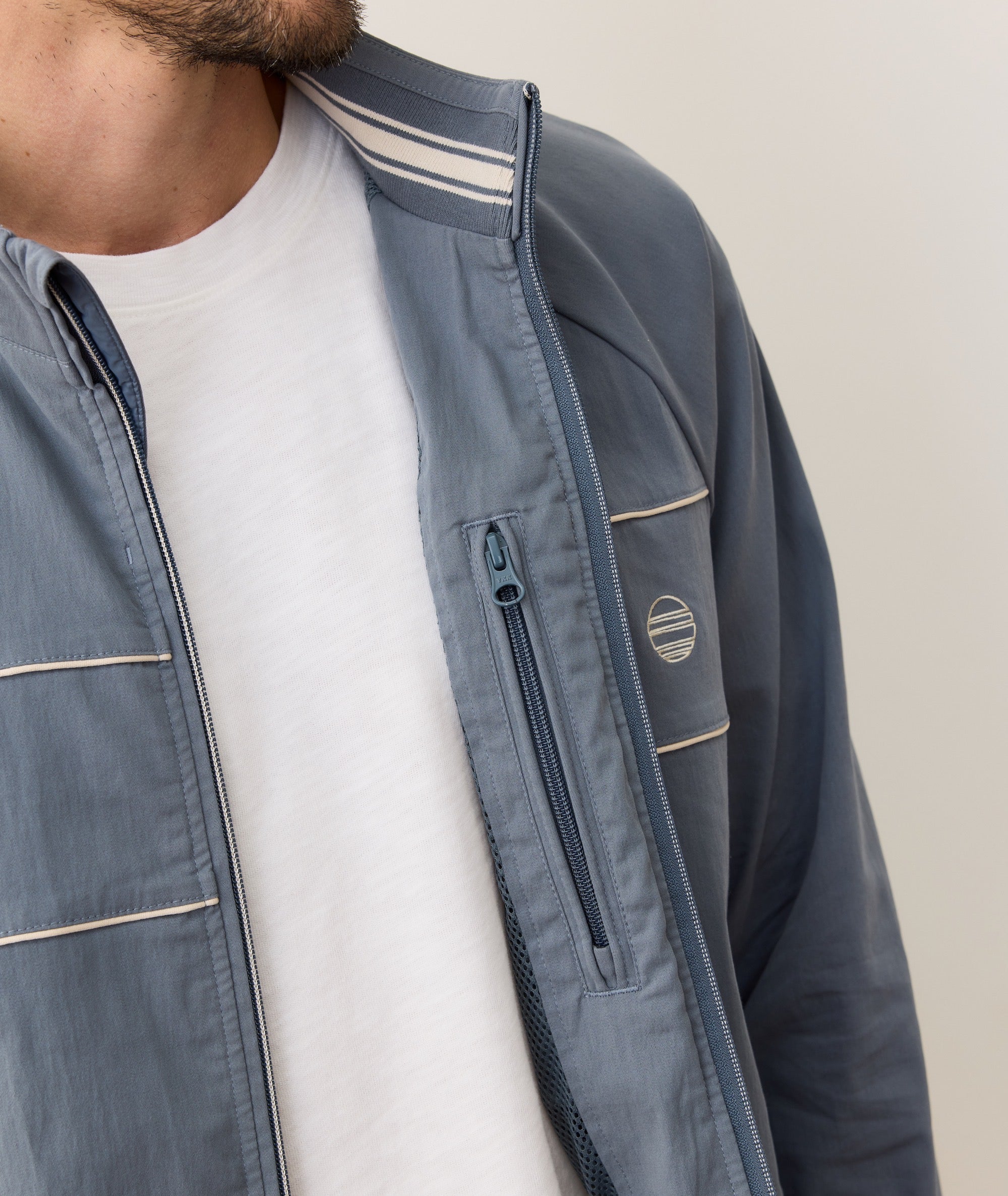 Custom Cut & Sew Freeman Stretch Twill Windbreaker - Image 12