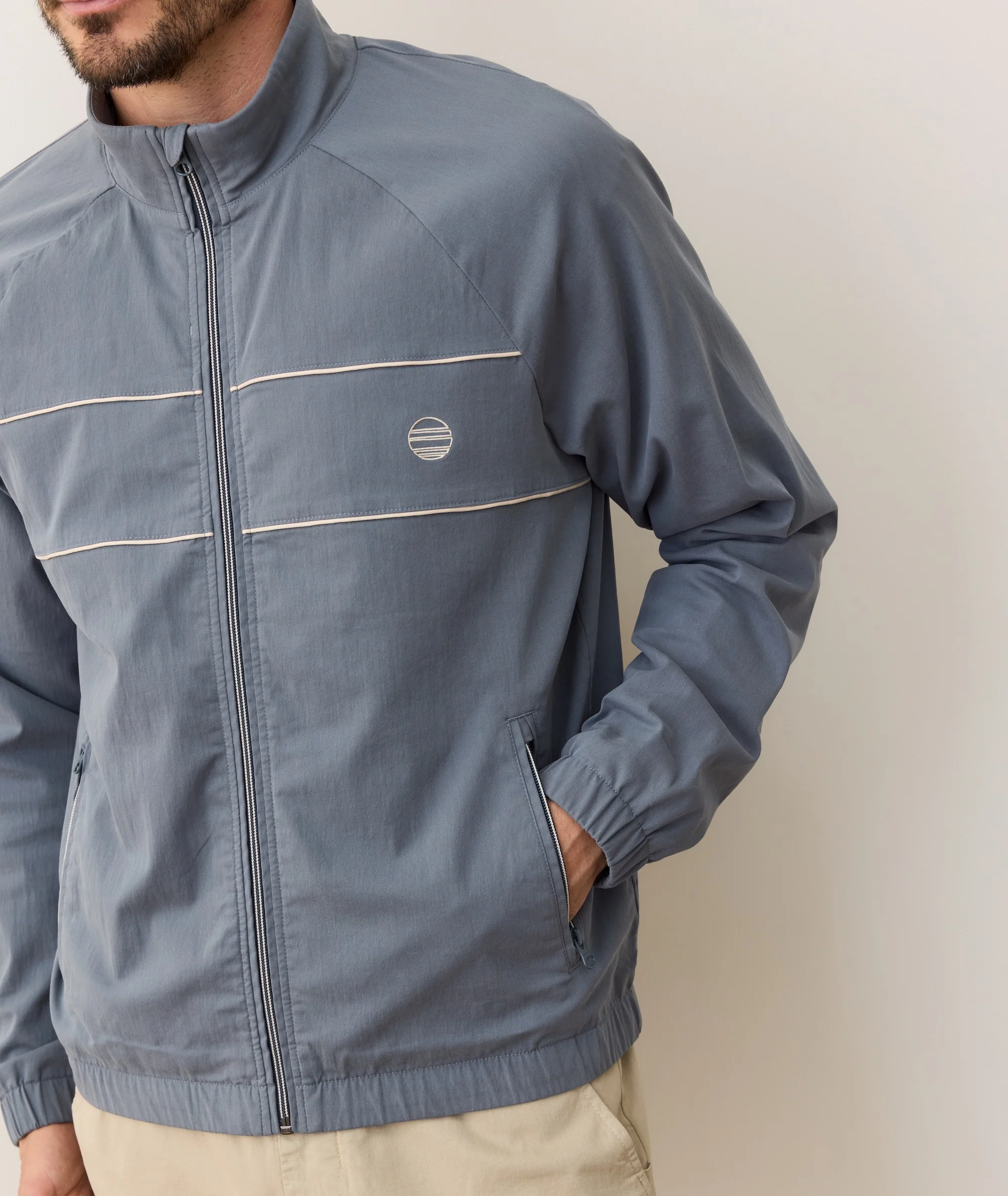 Custom Cut & Sew Freeman Stretch Twill Windbreaker - Image 2