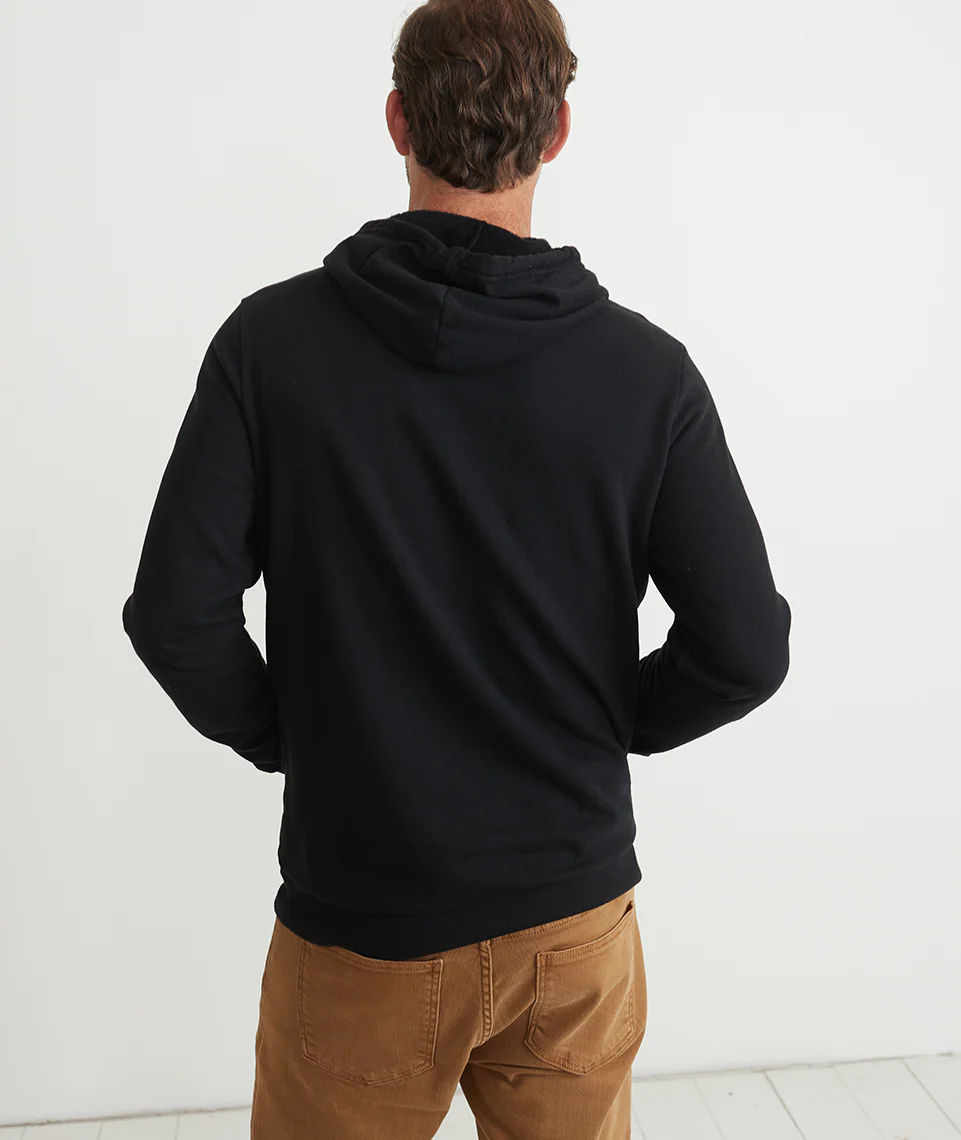 Men's Sunset Pullover Hoodie in Black - Image 5