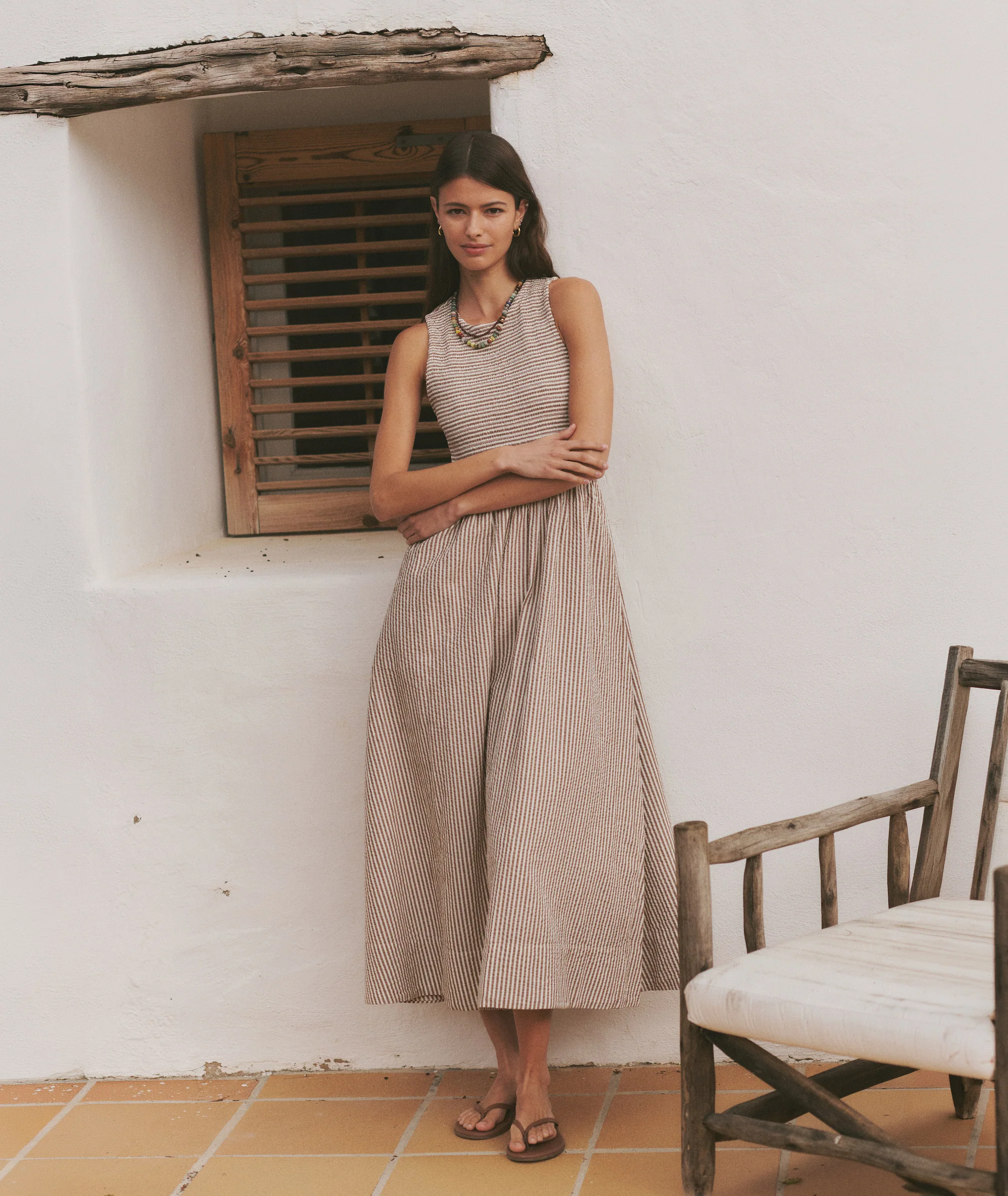 Darcy Seersucker Maxi Dress - Image 2