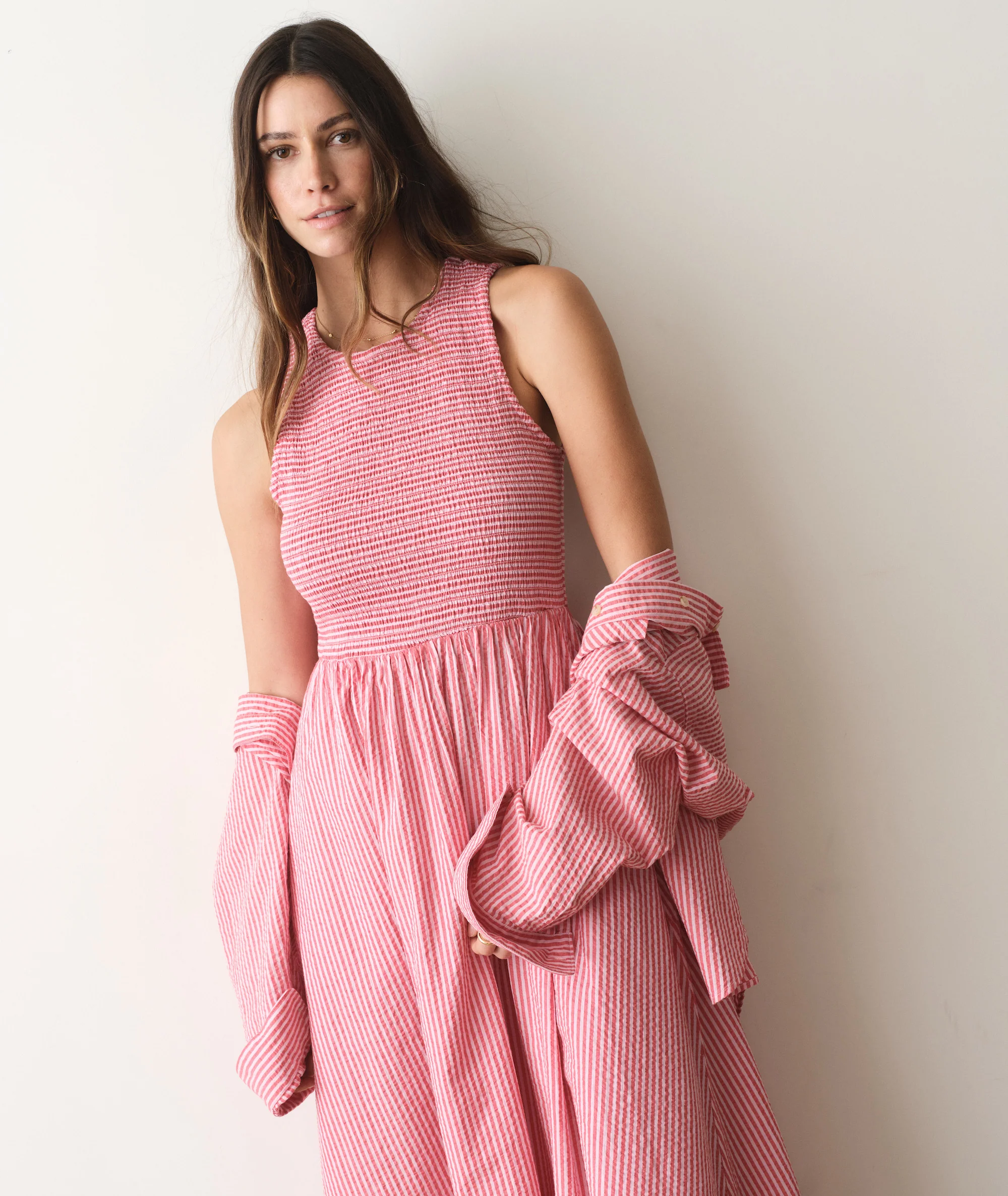 Darcy Seersucker Maxi Dress - Image 3