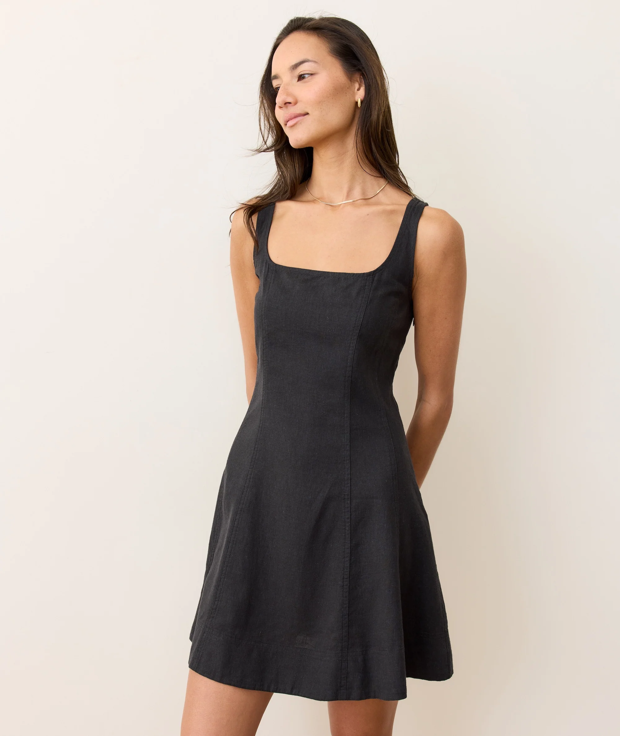 Denisse Hemp Mini Dress - Image 3
