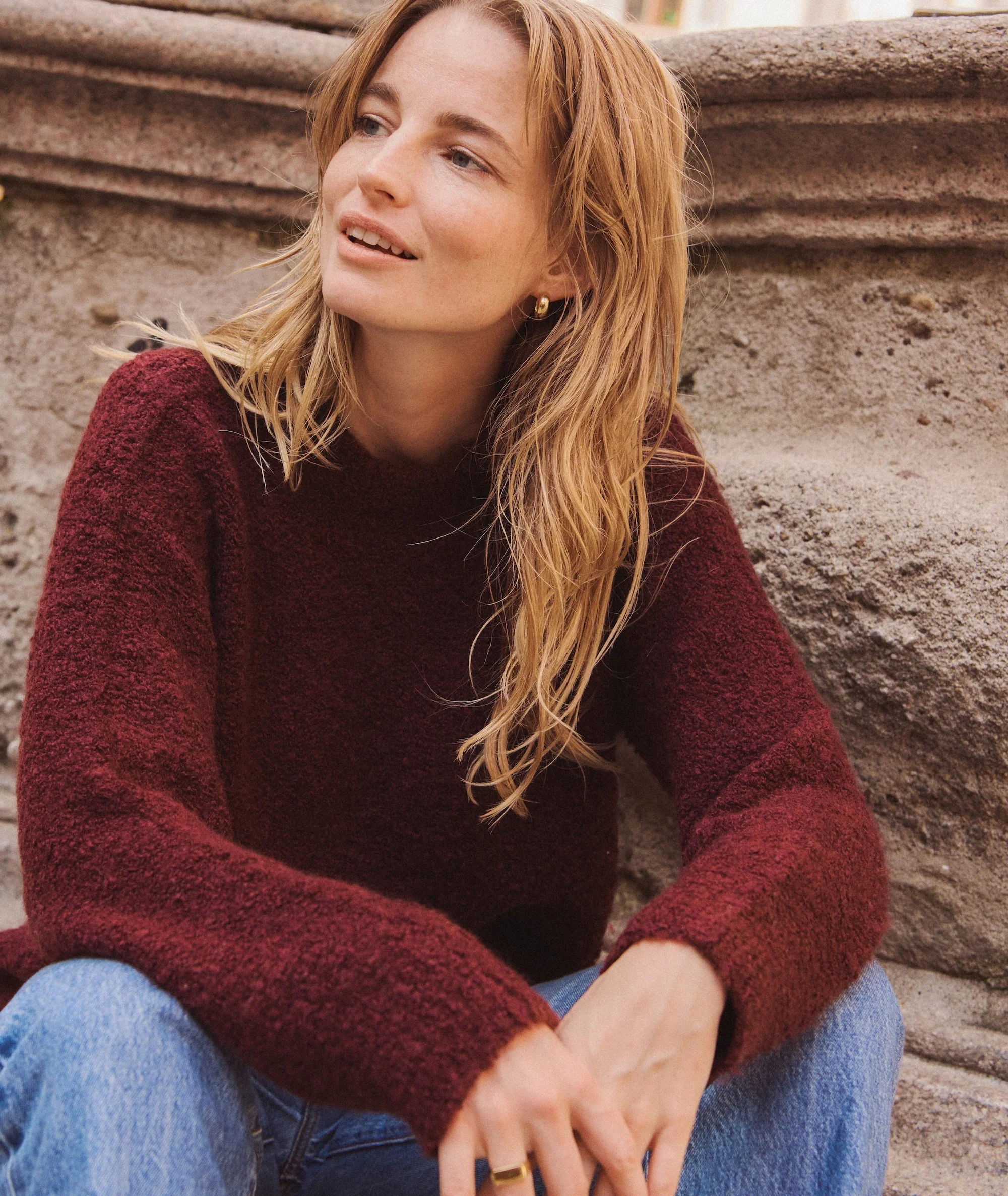 Elena Bouclé Oversized Sweater - Image 3