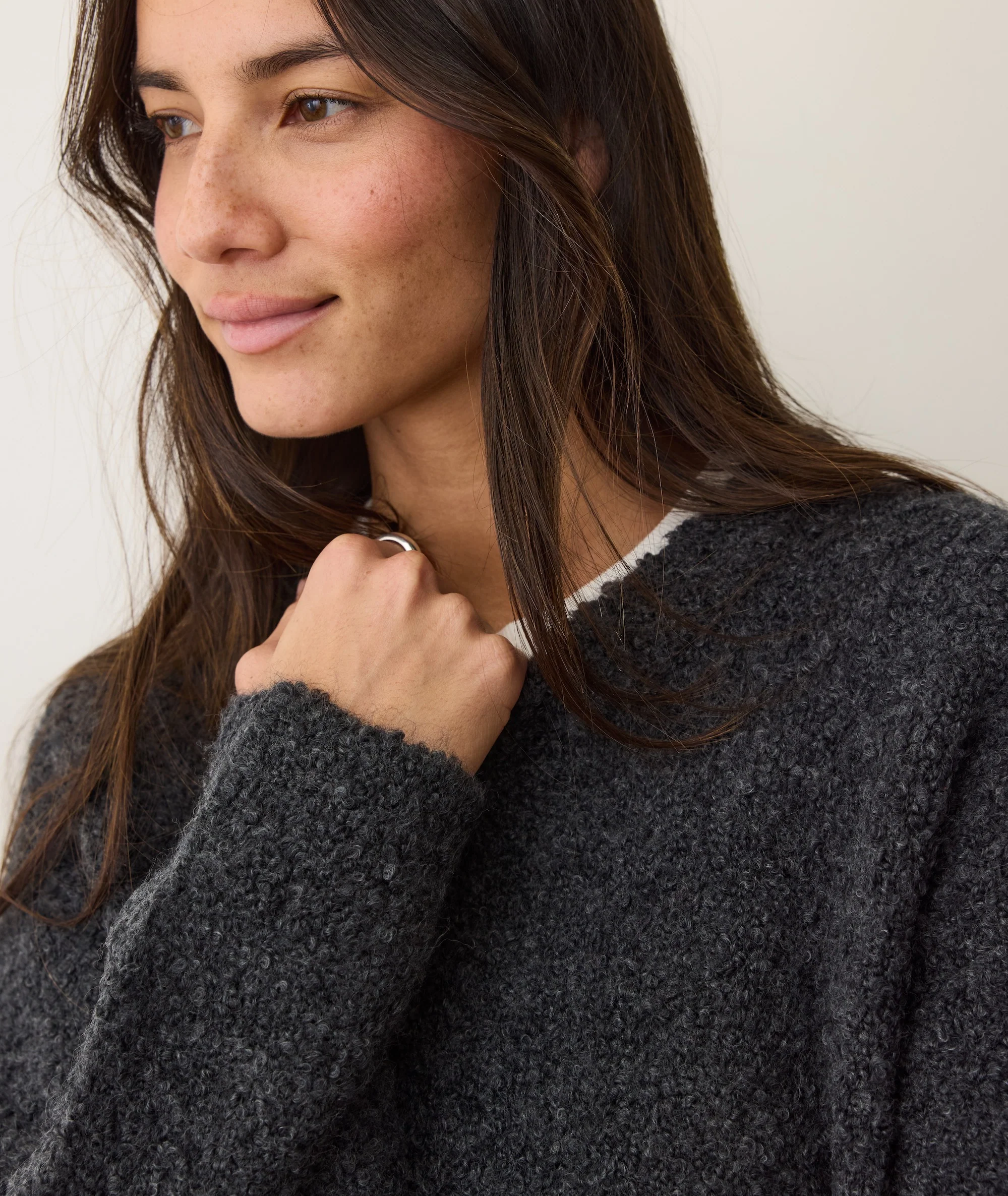 Elena Bouclé Oversized Sweater - Image 3