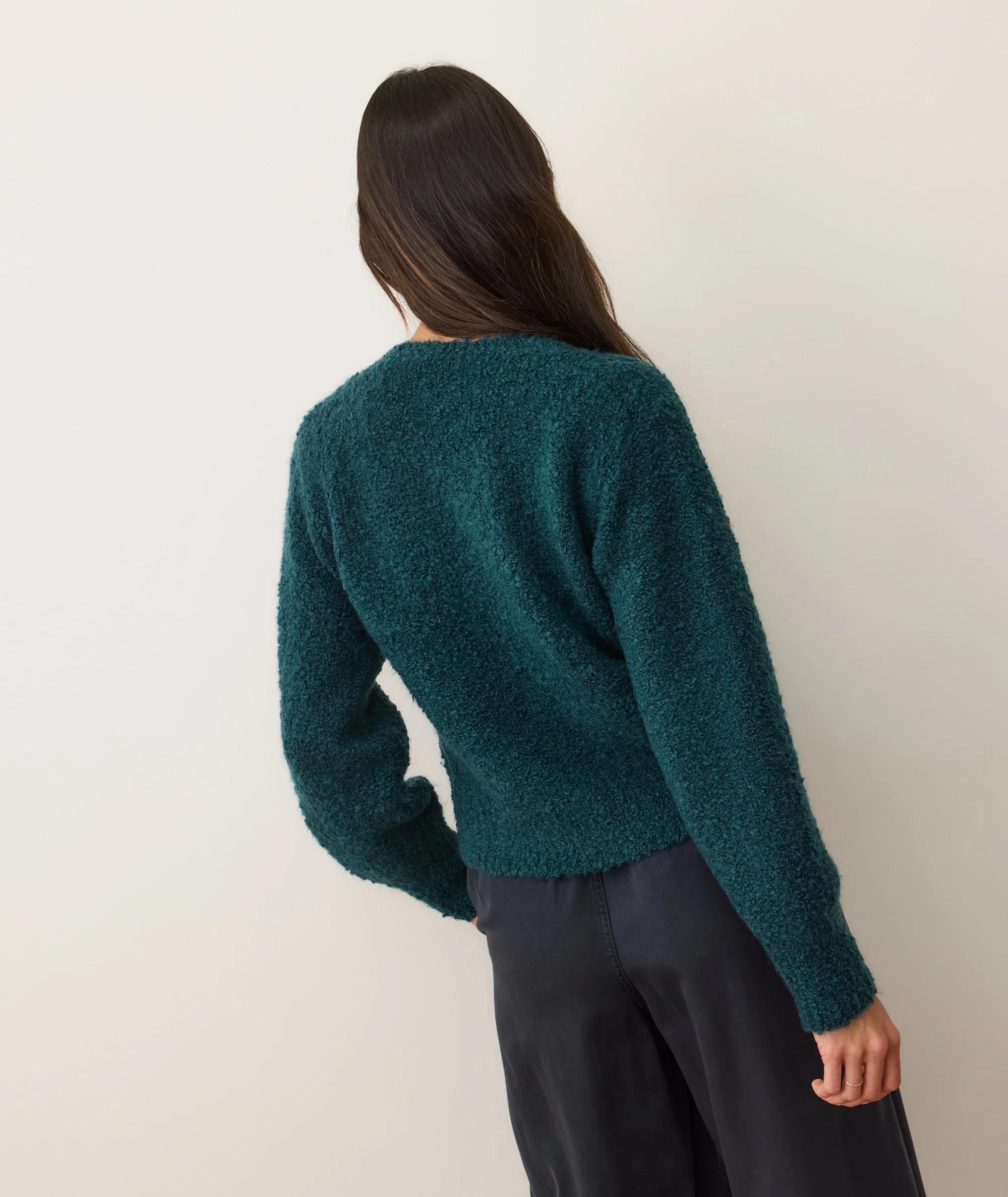 Elena Bouclé V-Neck Sweater - Image 6