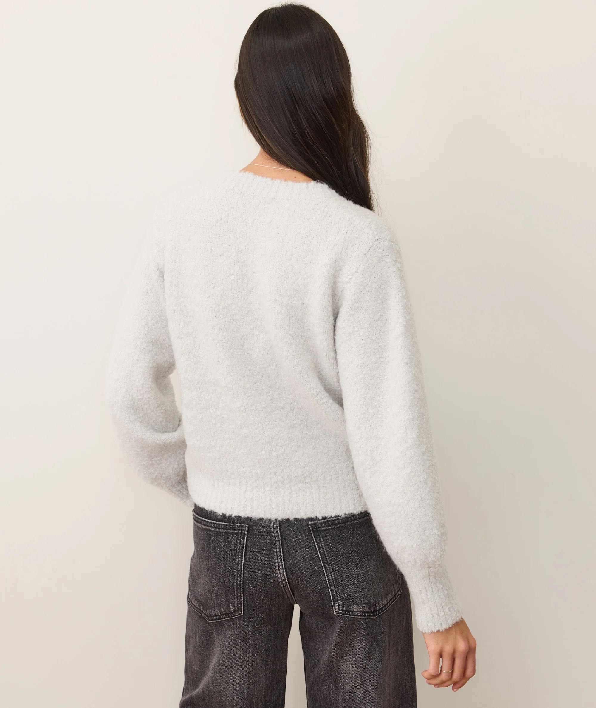 Elena Bouclé V-Neck Sweater - Image 6