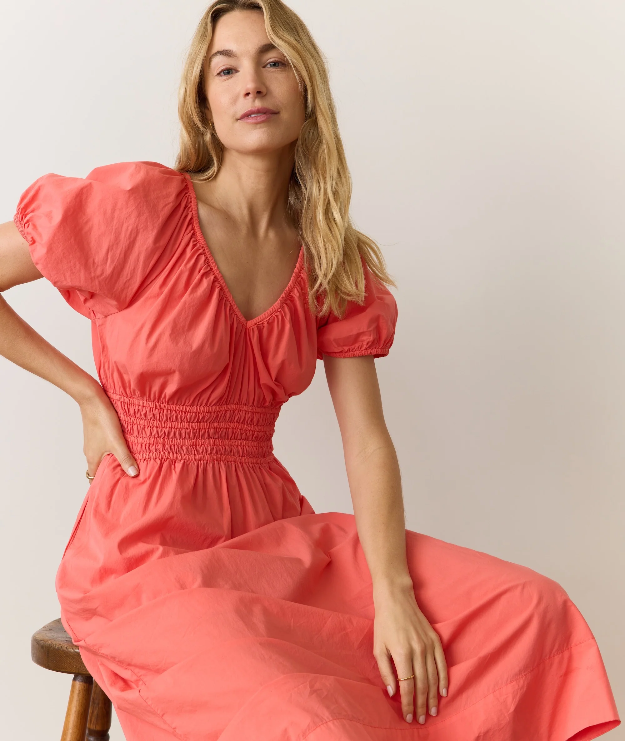 Emery Poplin Midi Dress - Image 4