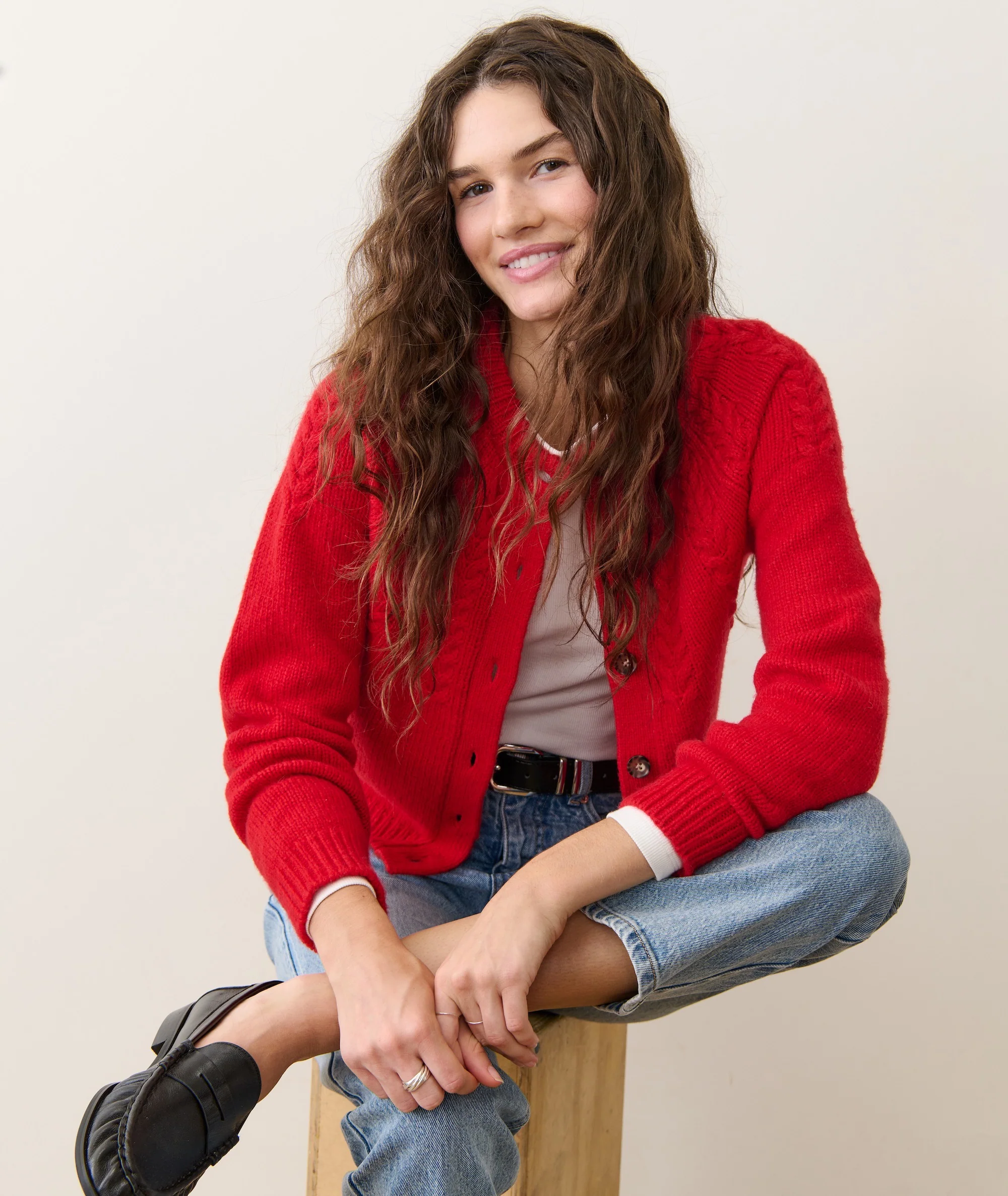 Everly Cable Knit Cardigan