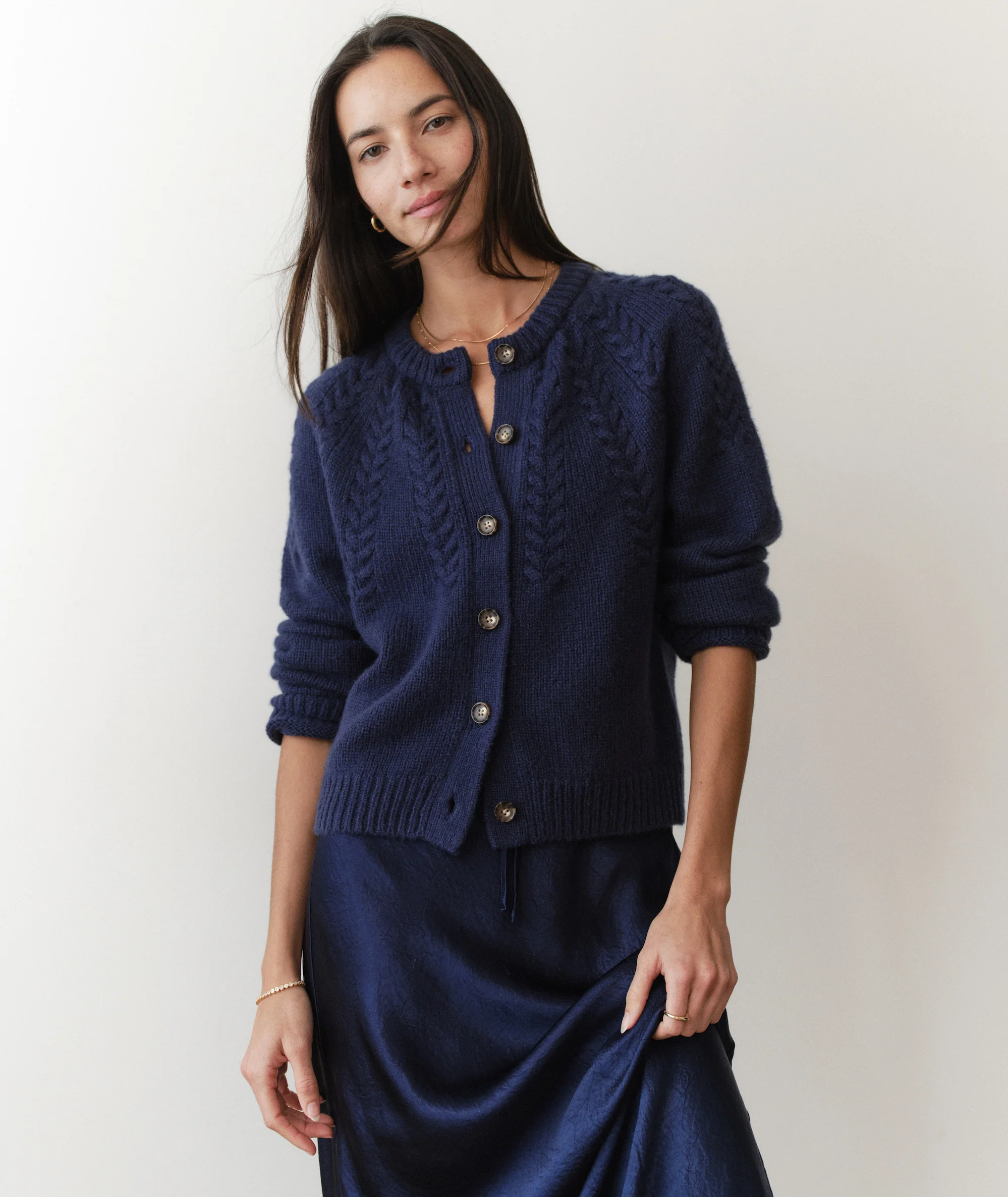 Everly Cable Knit Cardigan - Image 2