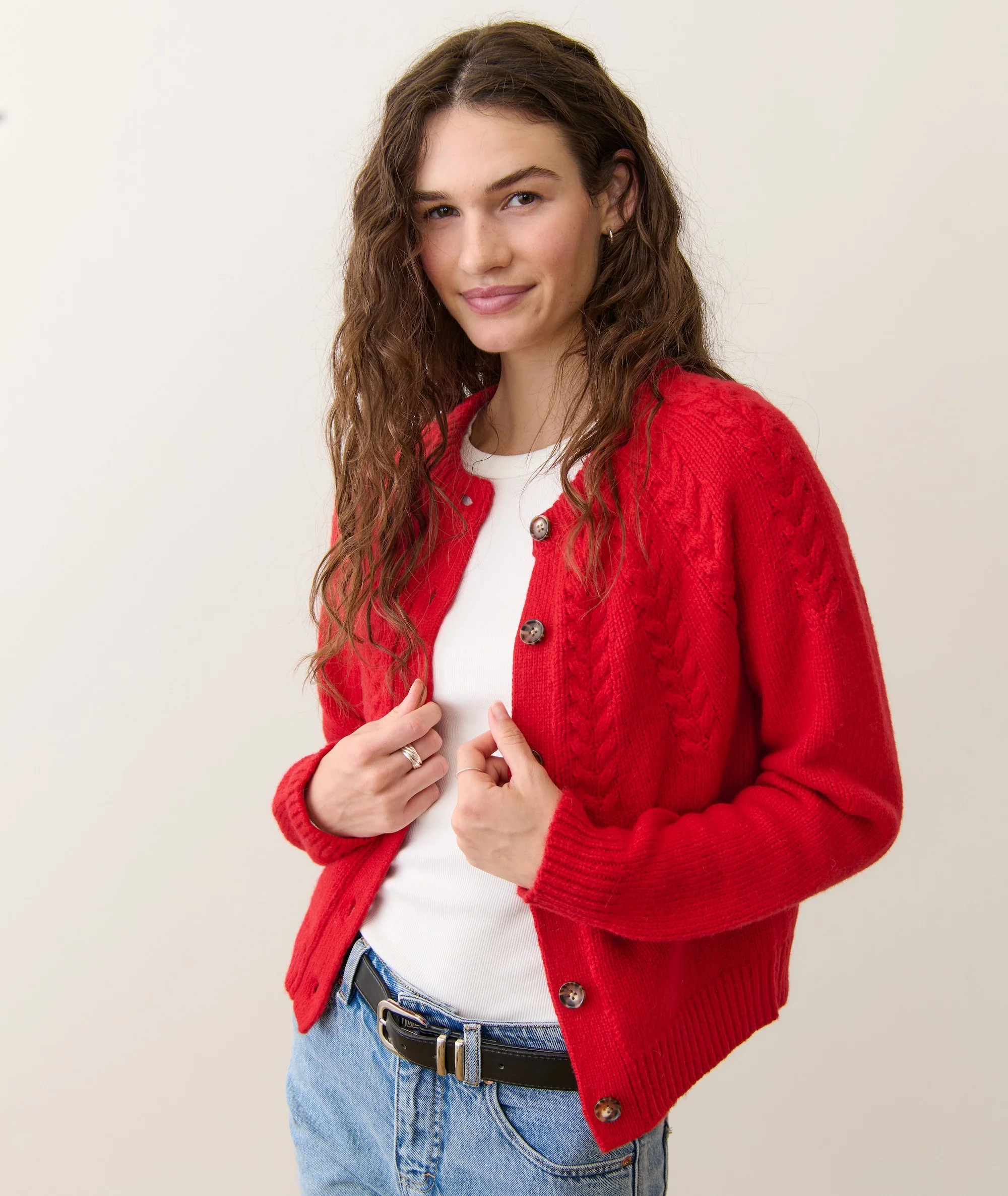 Everly Cable Knit Cardigan - Image 5