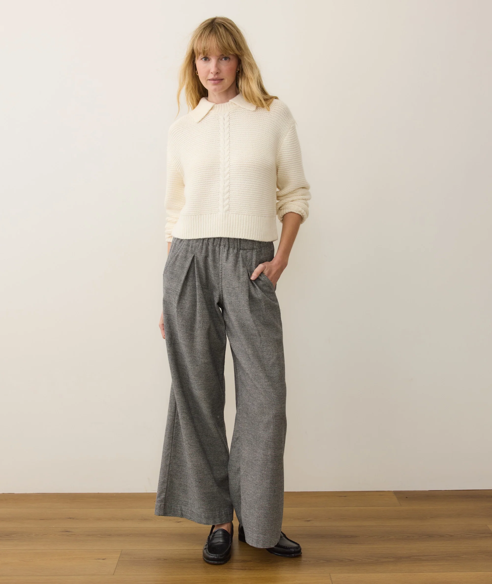 Everly Cable Knit Sweater Polo - Image 6