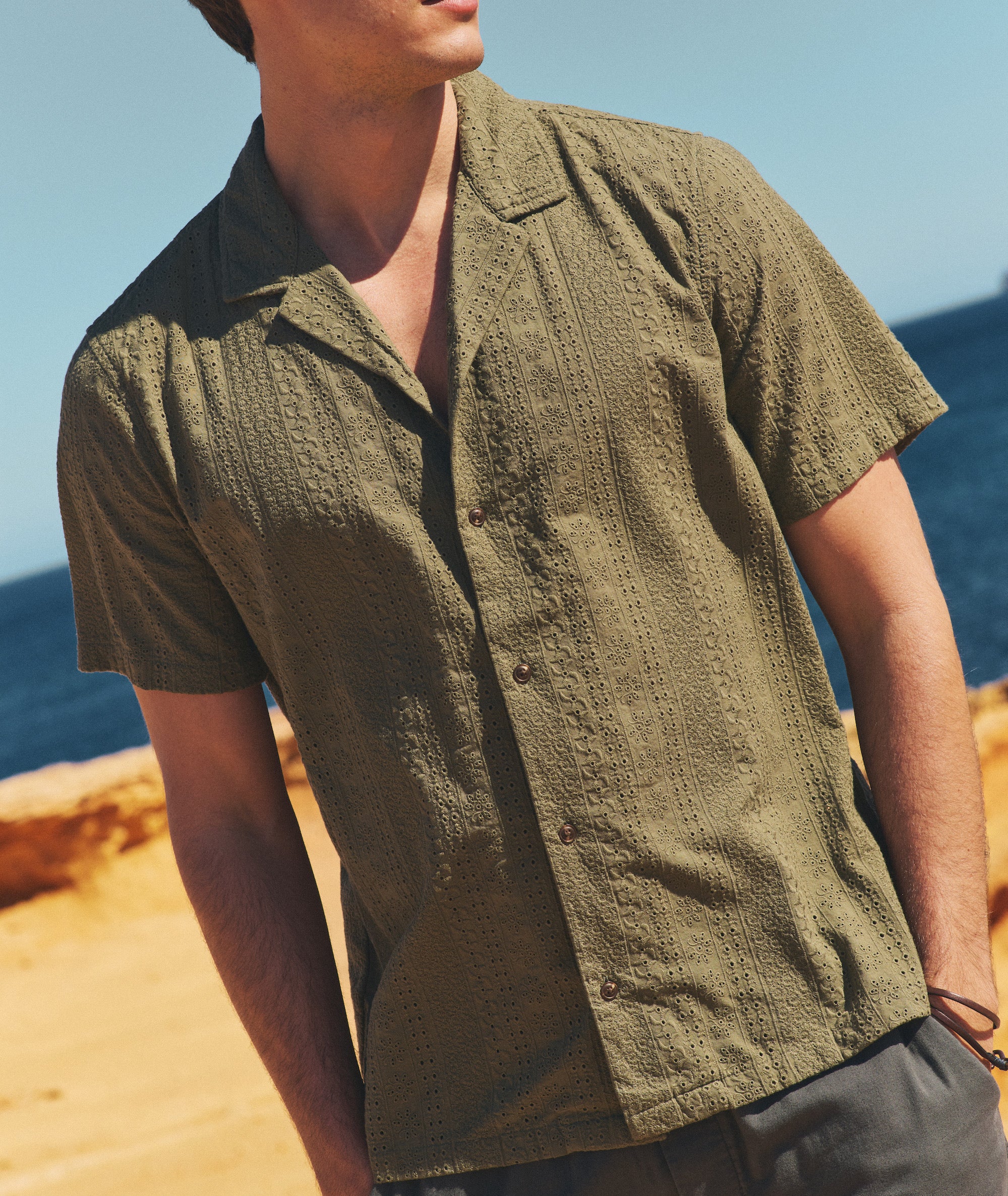 Zane Eyelet Resort Shirt - Image 2