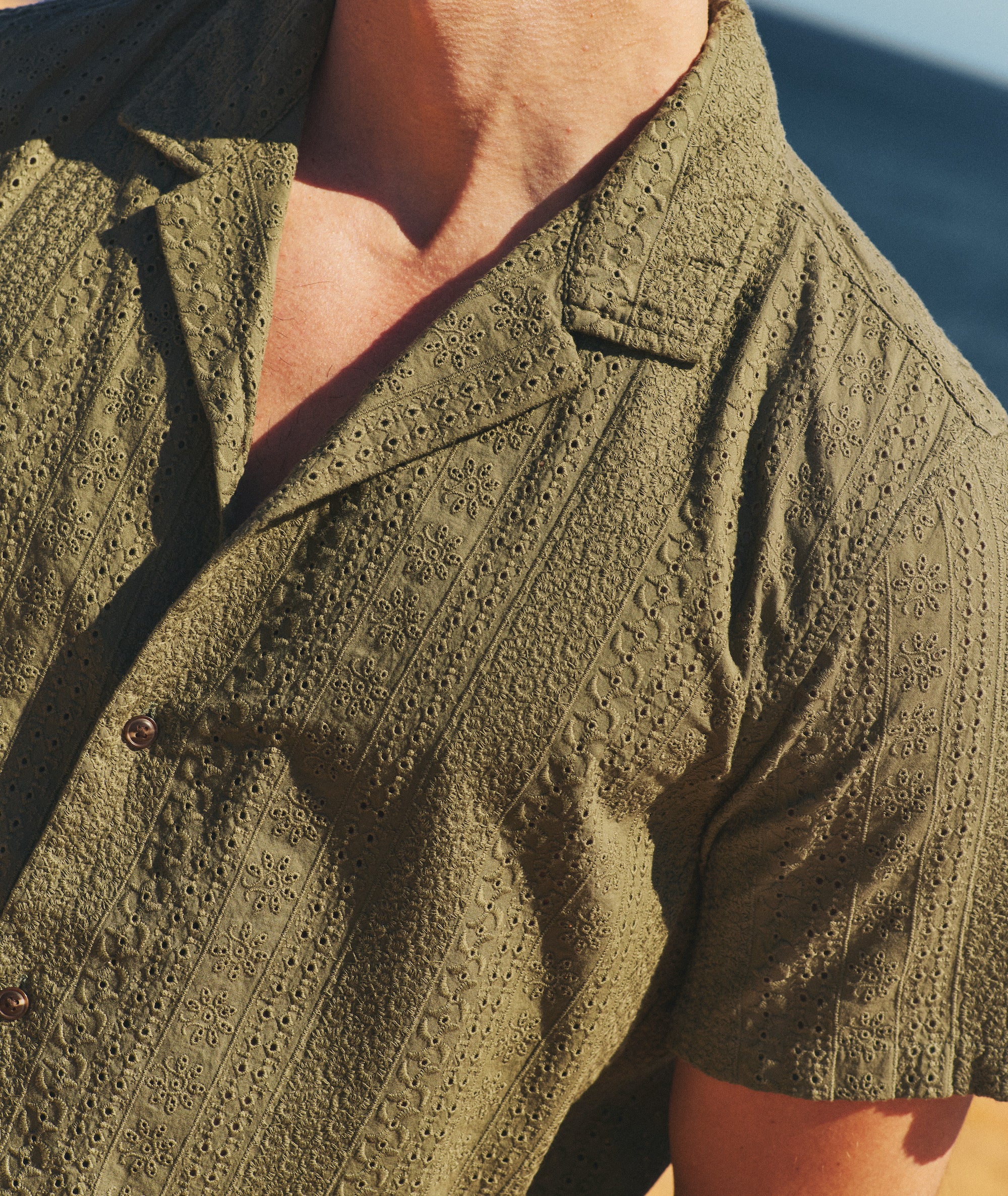 Zane Eyelet Resort Shirt - Image 3