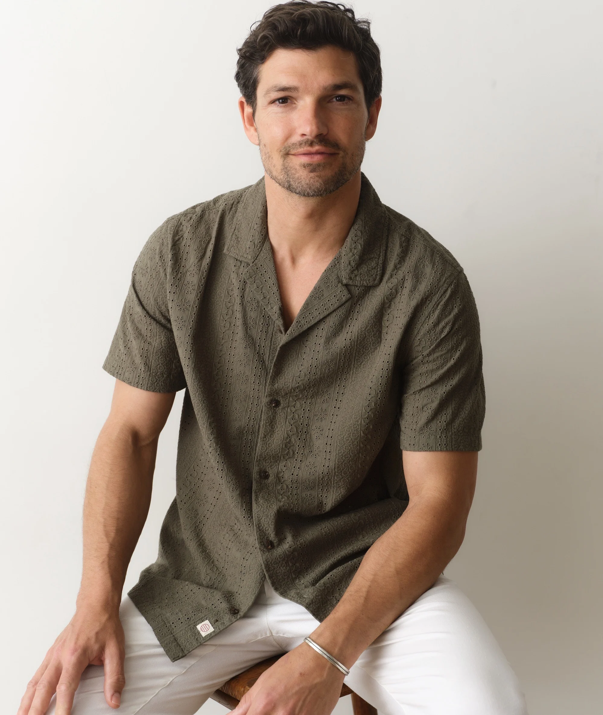 Zane Eyelet Resort Shirt - Image 5