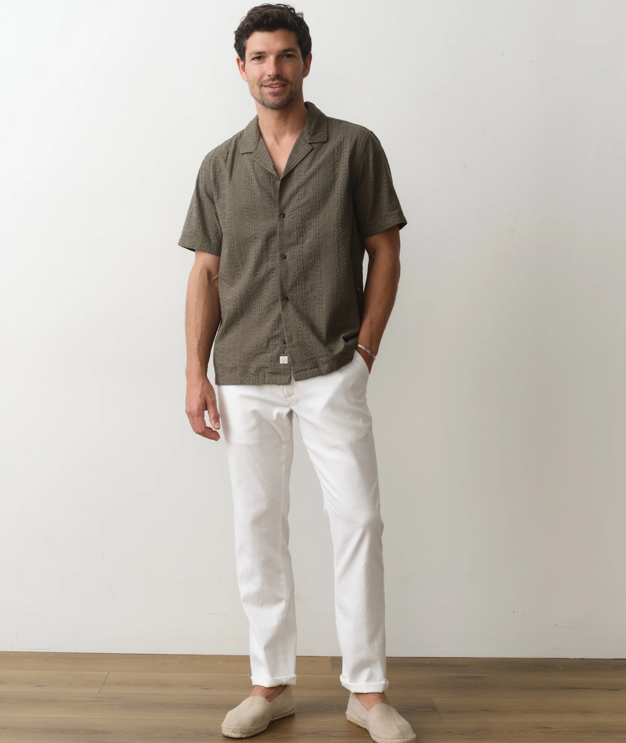 Zane Eyelet Resort Shirt - Image 6