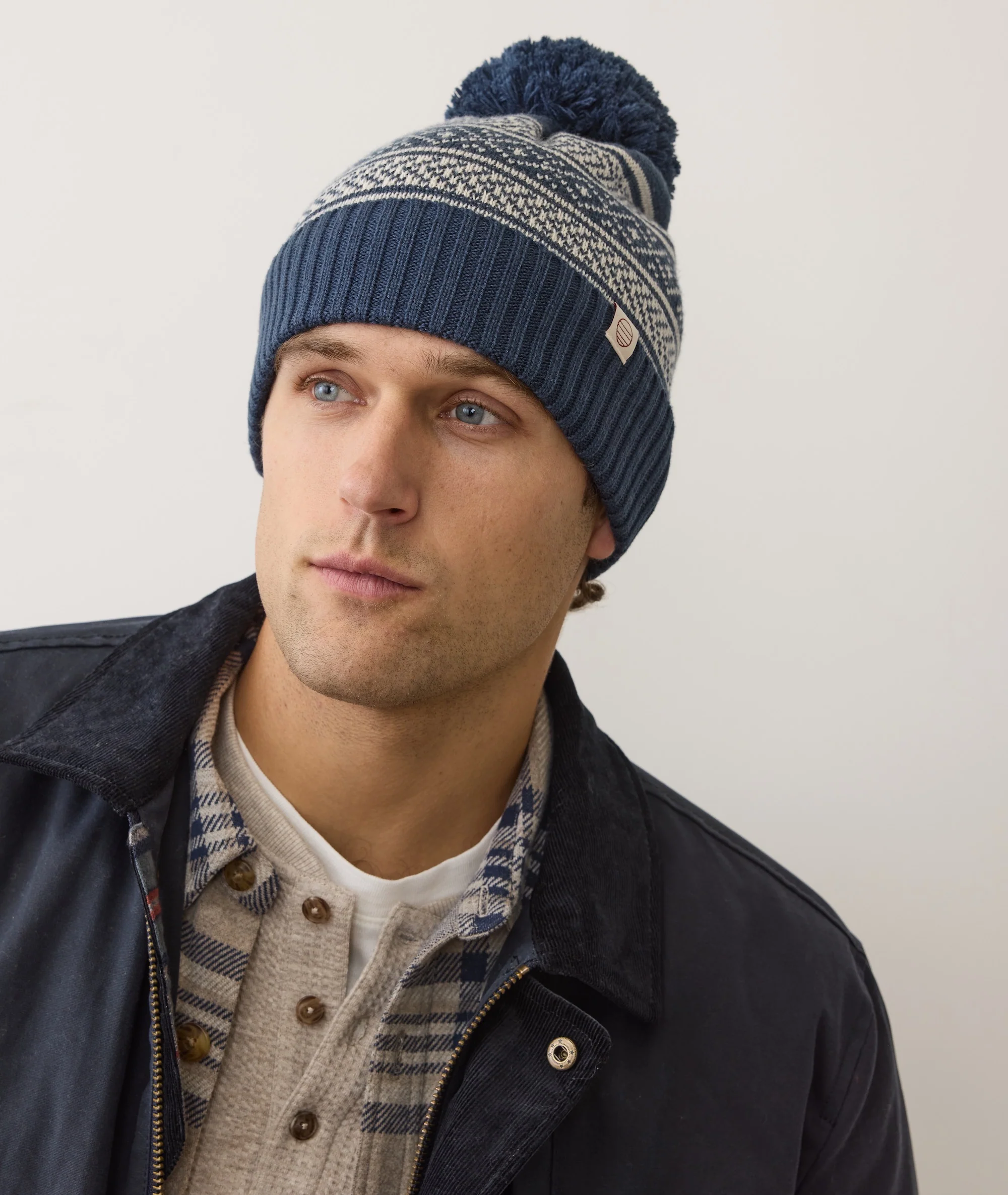 Fair Isle Pom Beanie - Image 2