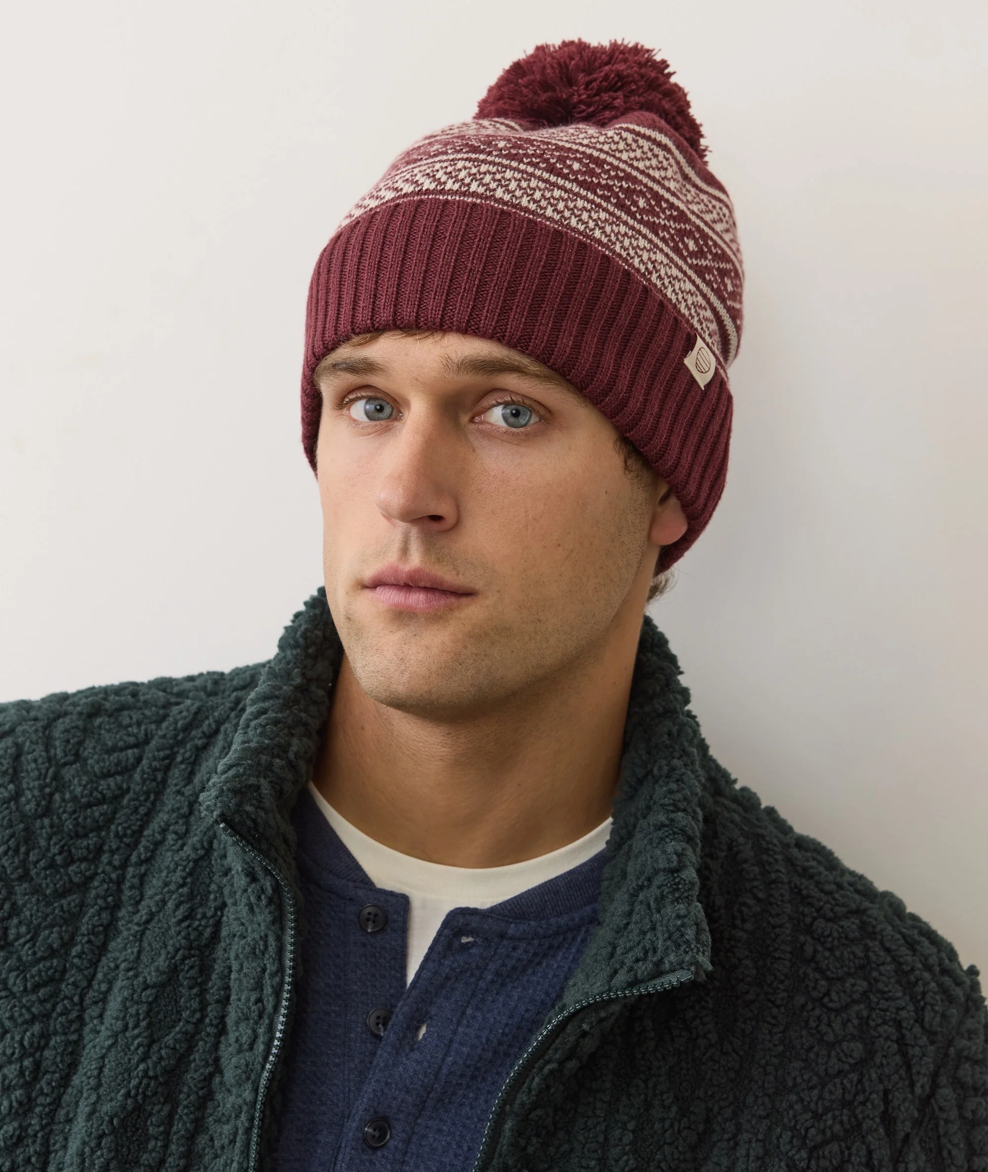 Fair Isle Pom Beanie - Image 3