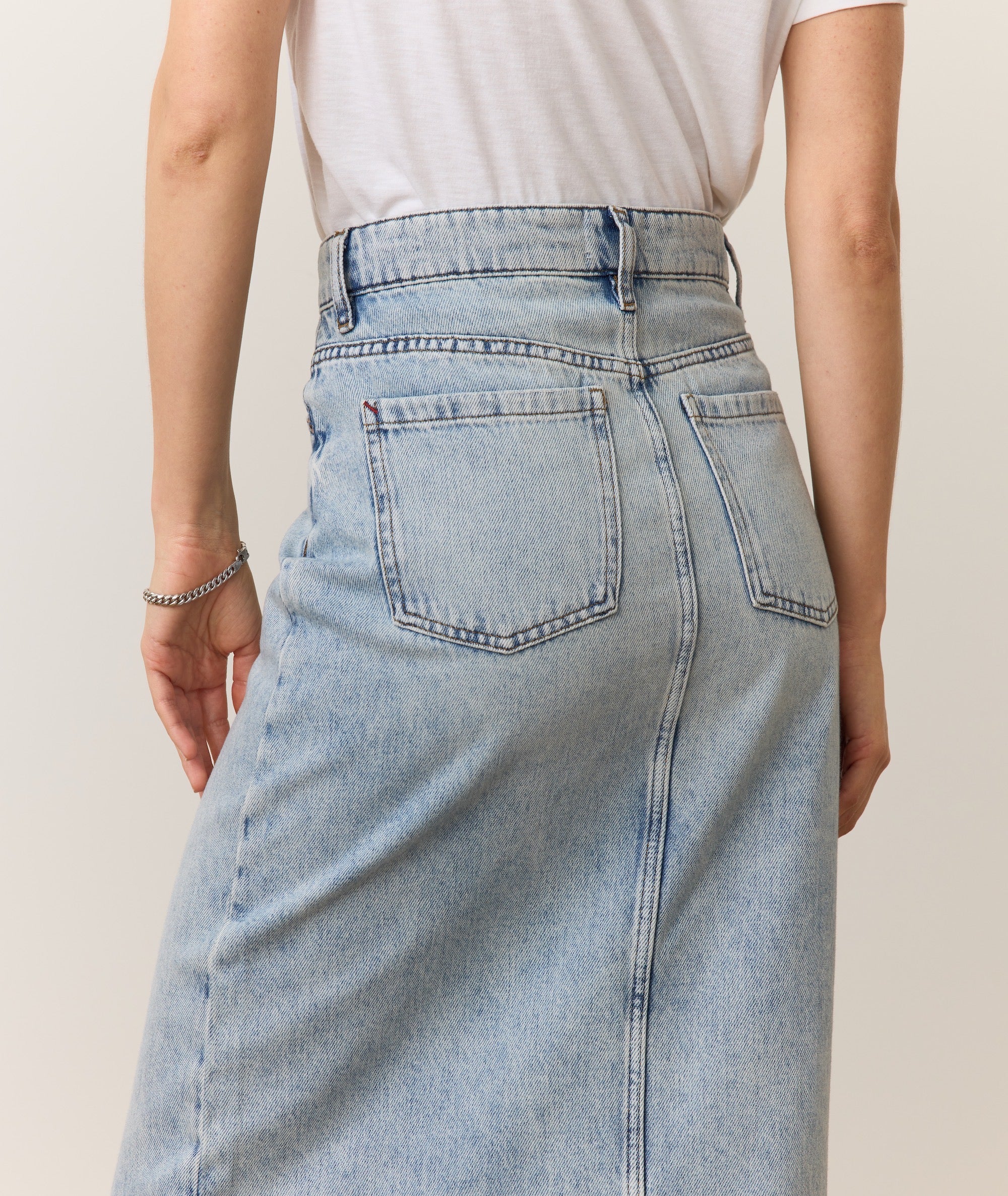 Fawn Denim Midi Skirt - Image 5