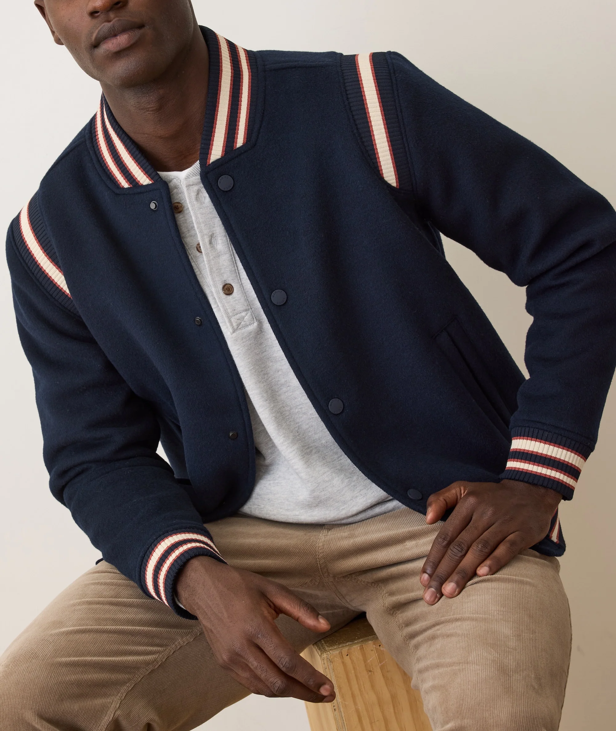 Fields Wool Varsity Jacket - Image 3