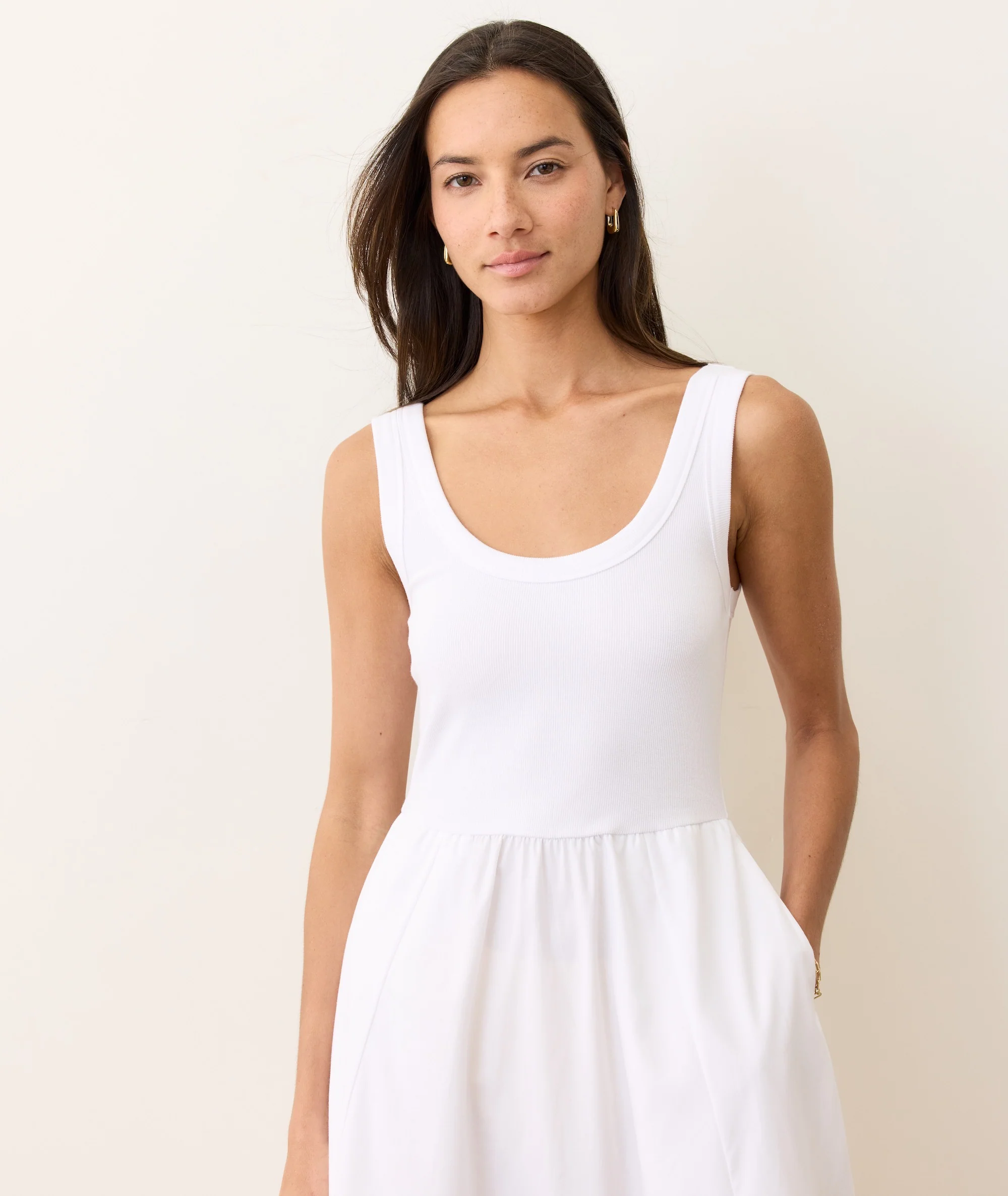 Lexi Rib Poplin Midi Dress - Image 5