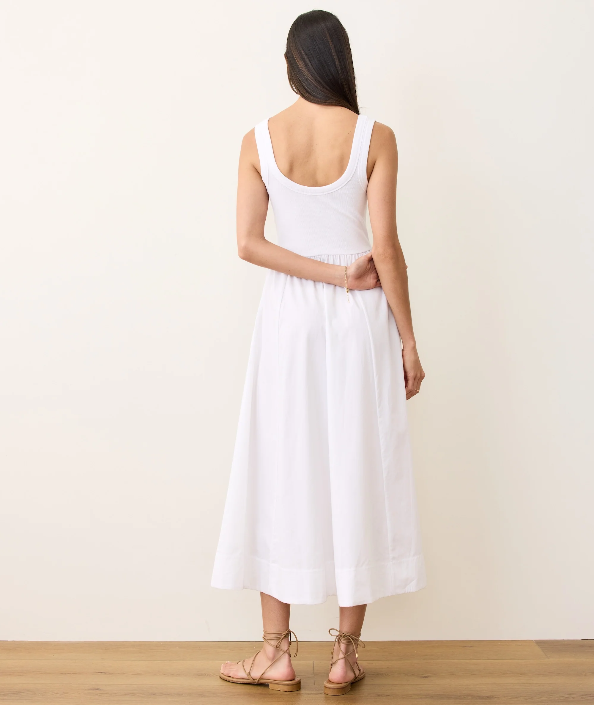 Lexi Rib Poplin Midi Dress - Image 6