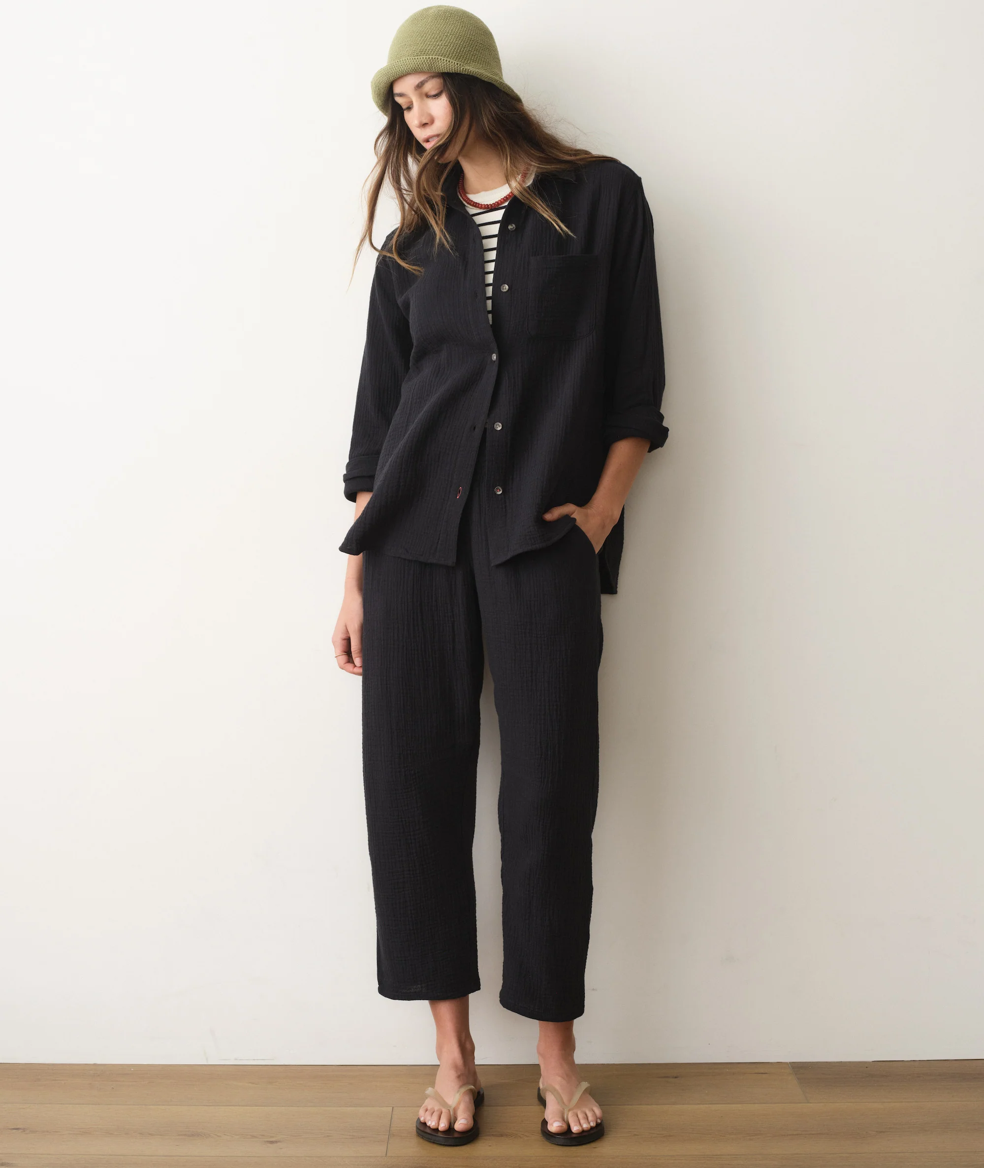 Georgia Double Cloth Barrel Pant - Image 4