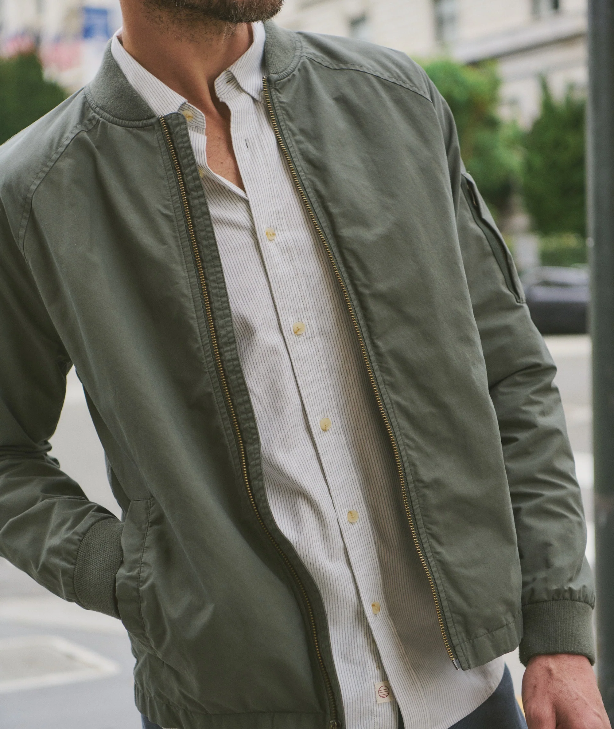 Glenn Wax Canvas Bomber - Image 4