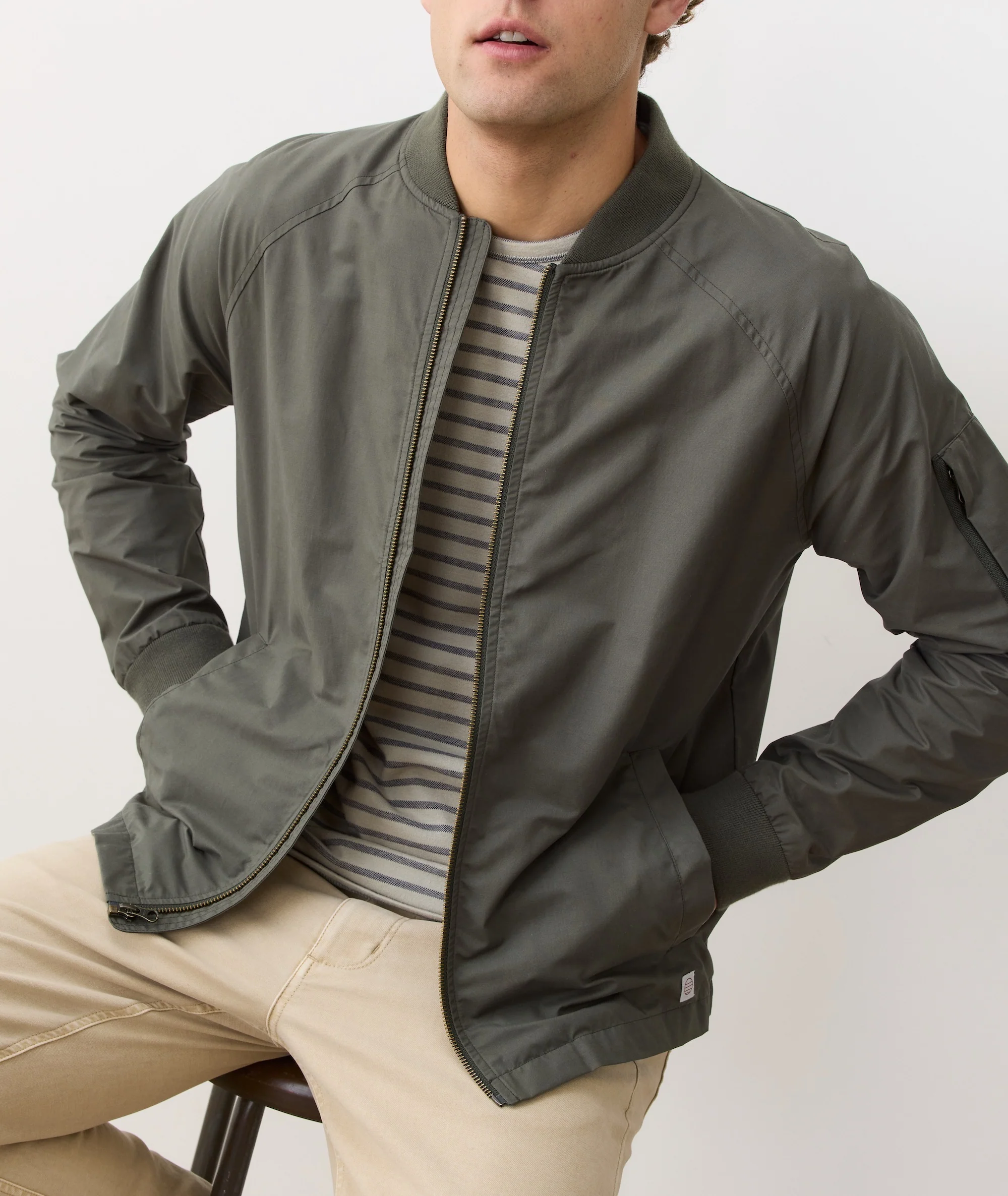 Glenn Wax Canvas Bomber - Image 5