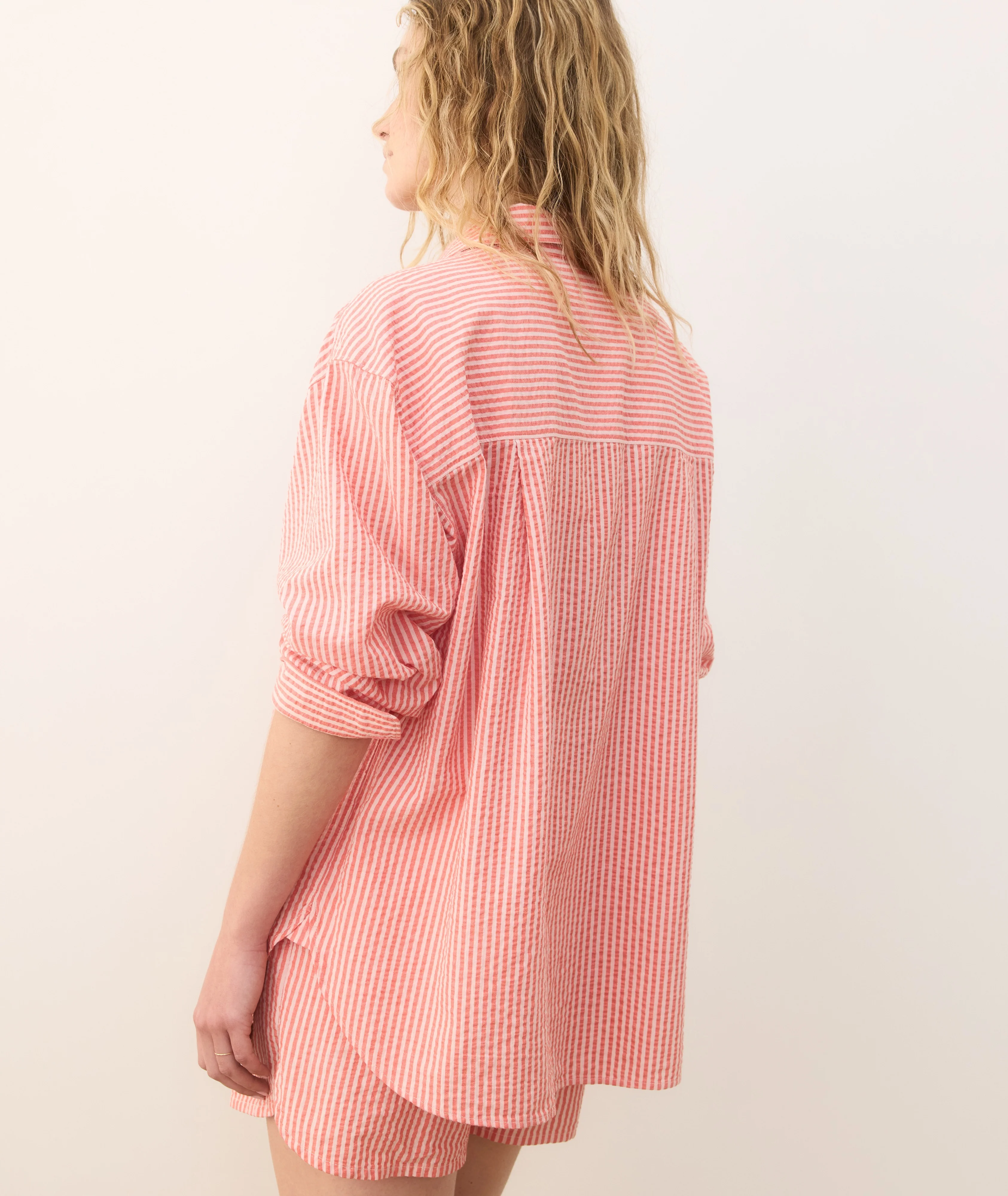 Gracey Oversized Seersucker Shirt - Image 5