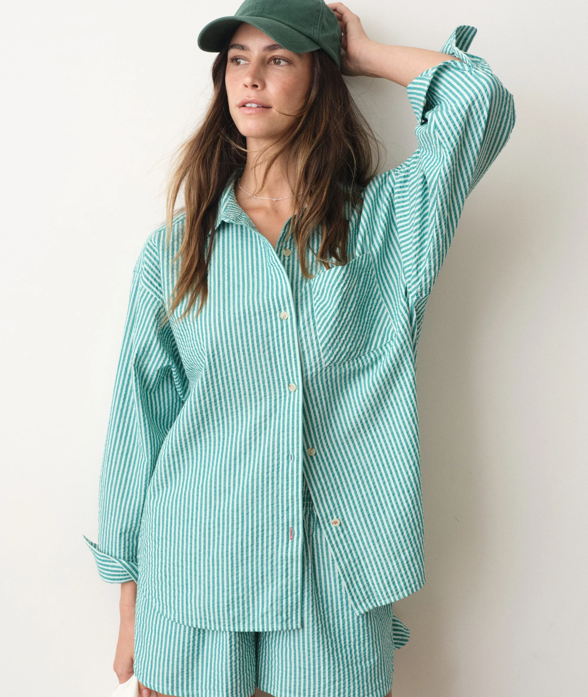 Gracey Oversized Seersucker Shirt - Image 5