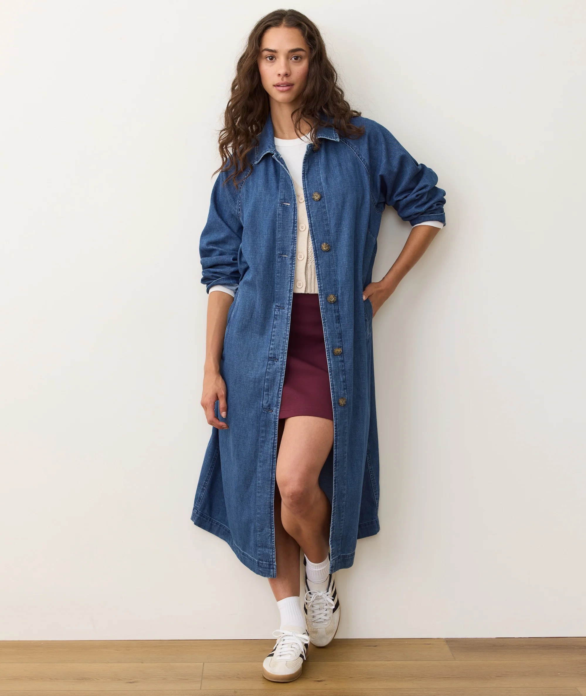 Hayes Denim Trench Coat - Image 8