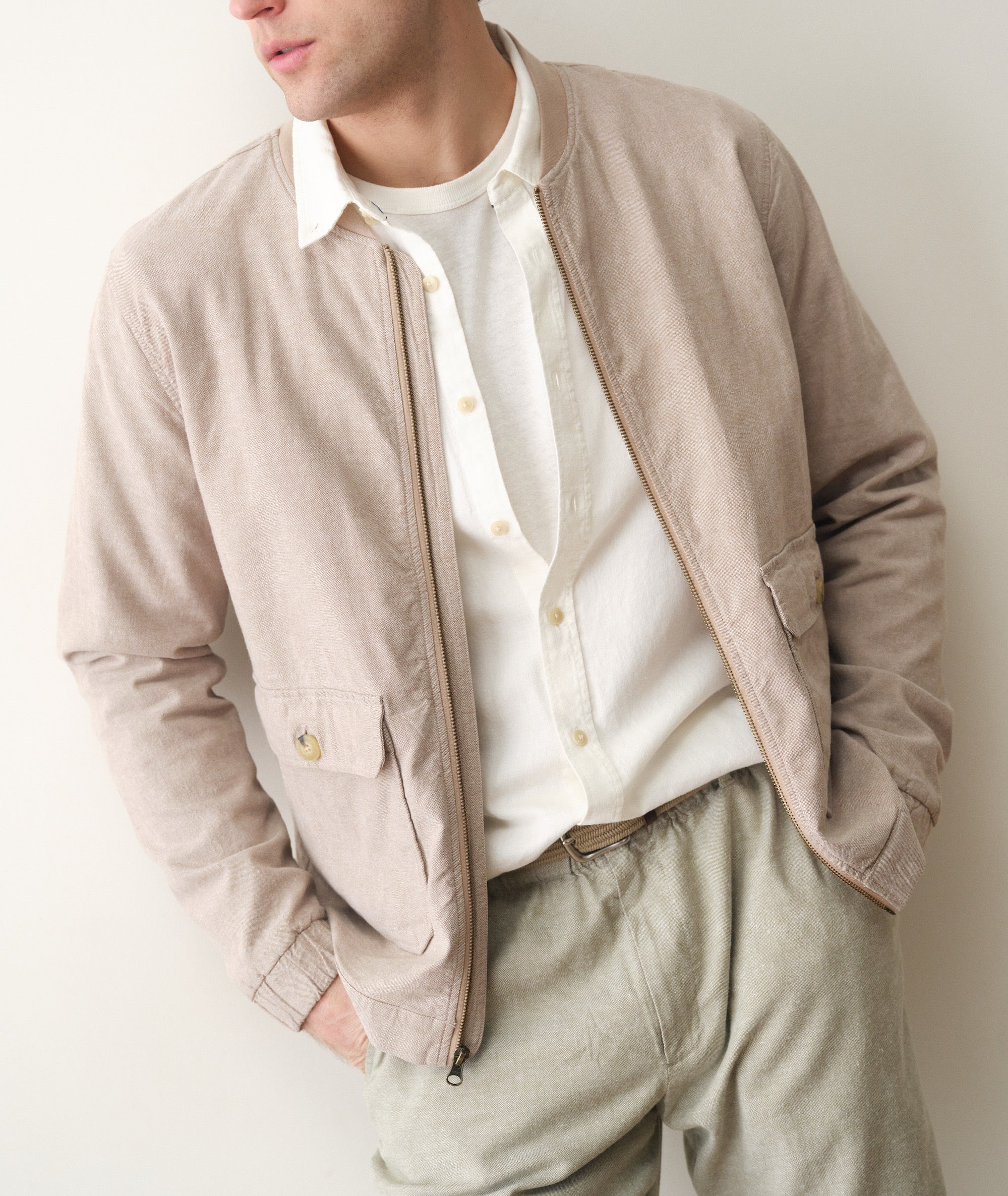 Hemp Bomber Jacket - Image 6