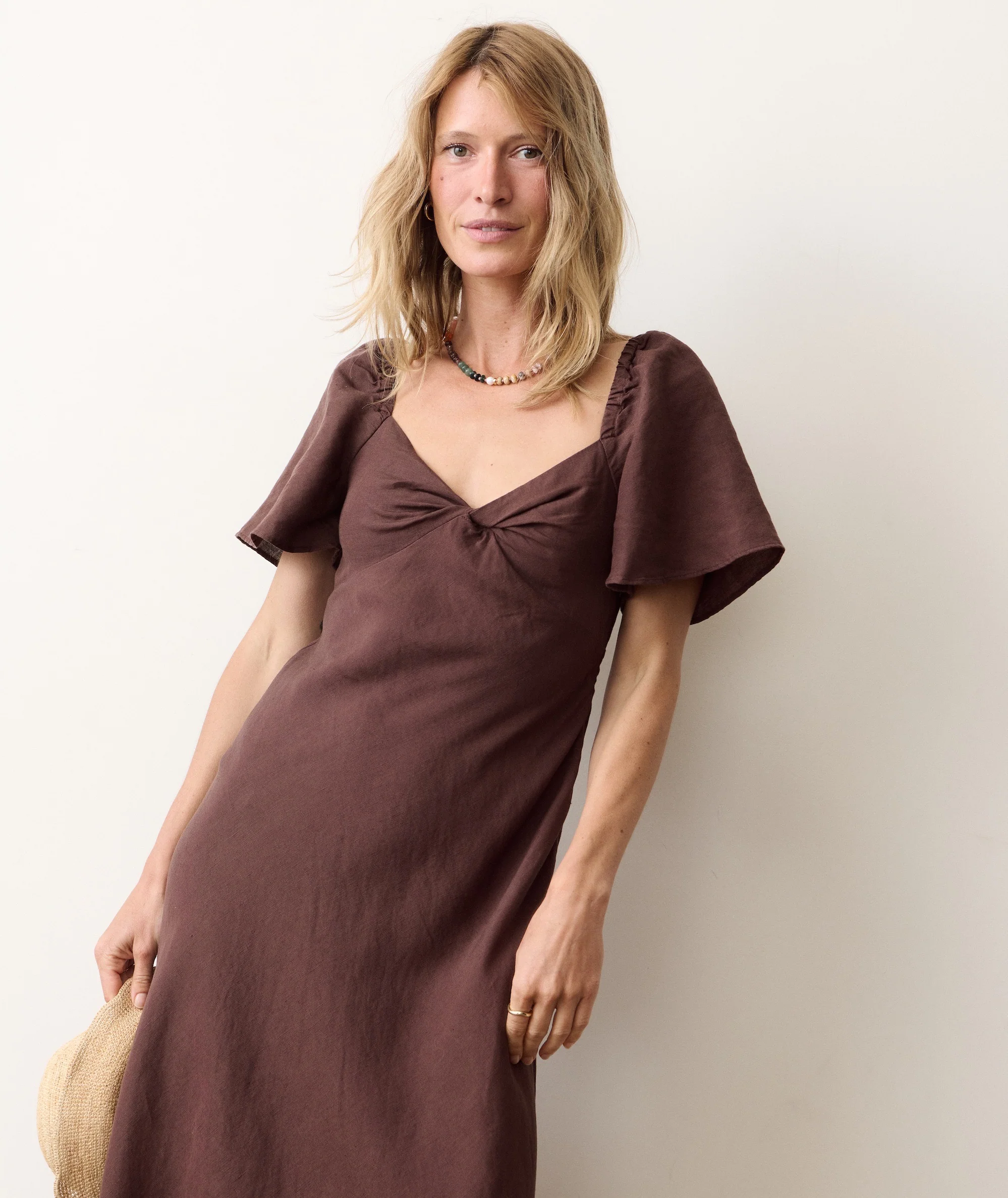 Iris Linen Midi Dress - Image 2