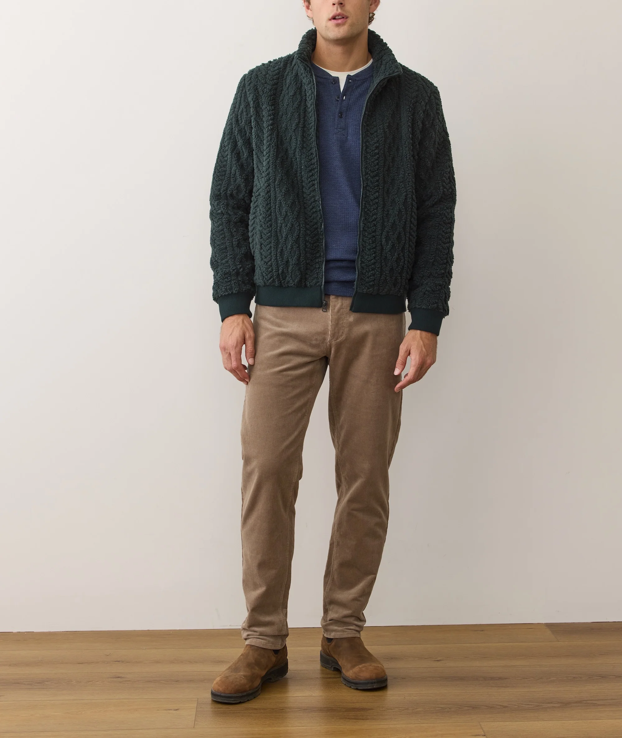 Jacquard Sherpa Full Zip Jacket - Image 7