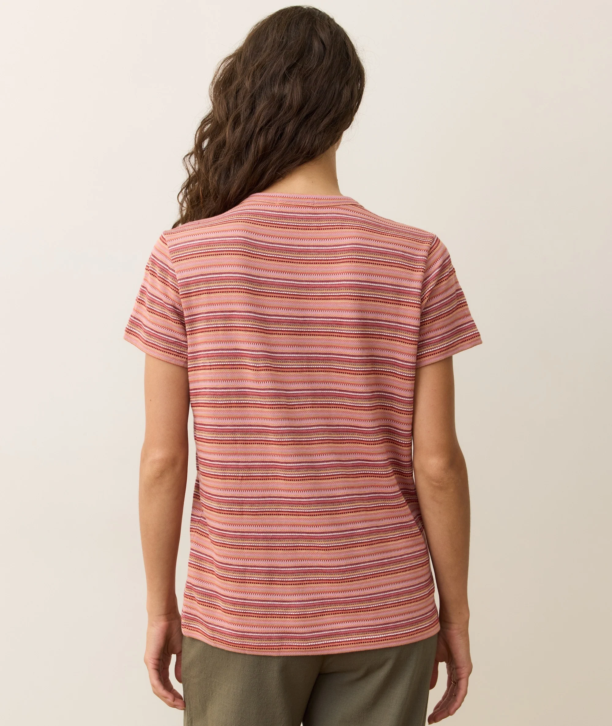 Jacquard Stripe Tee - Image 6