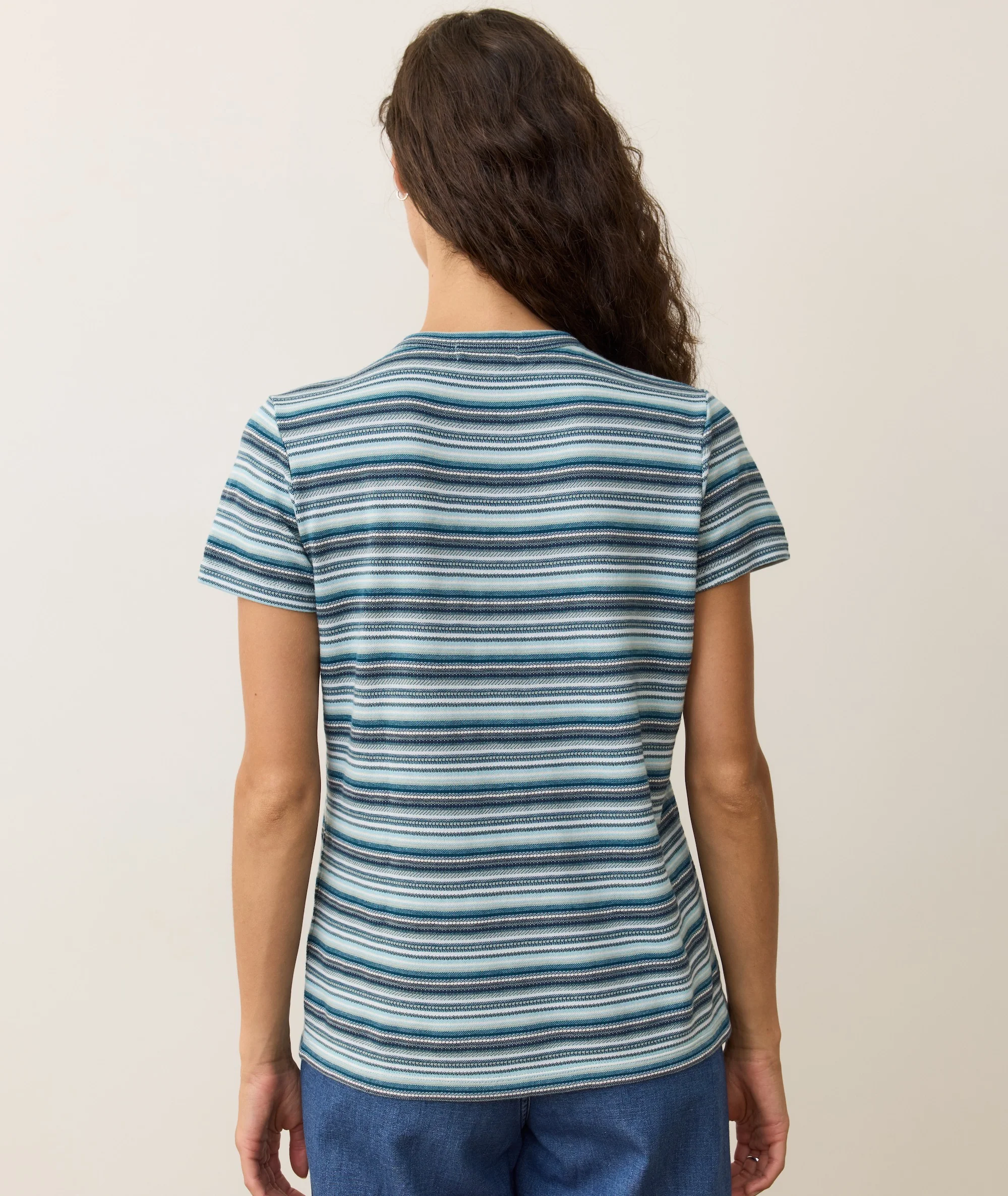 Jacquard Stripe Tee - Image 6