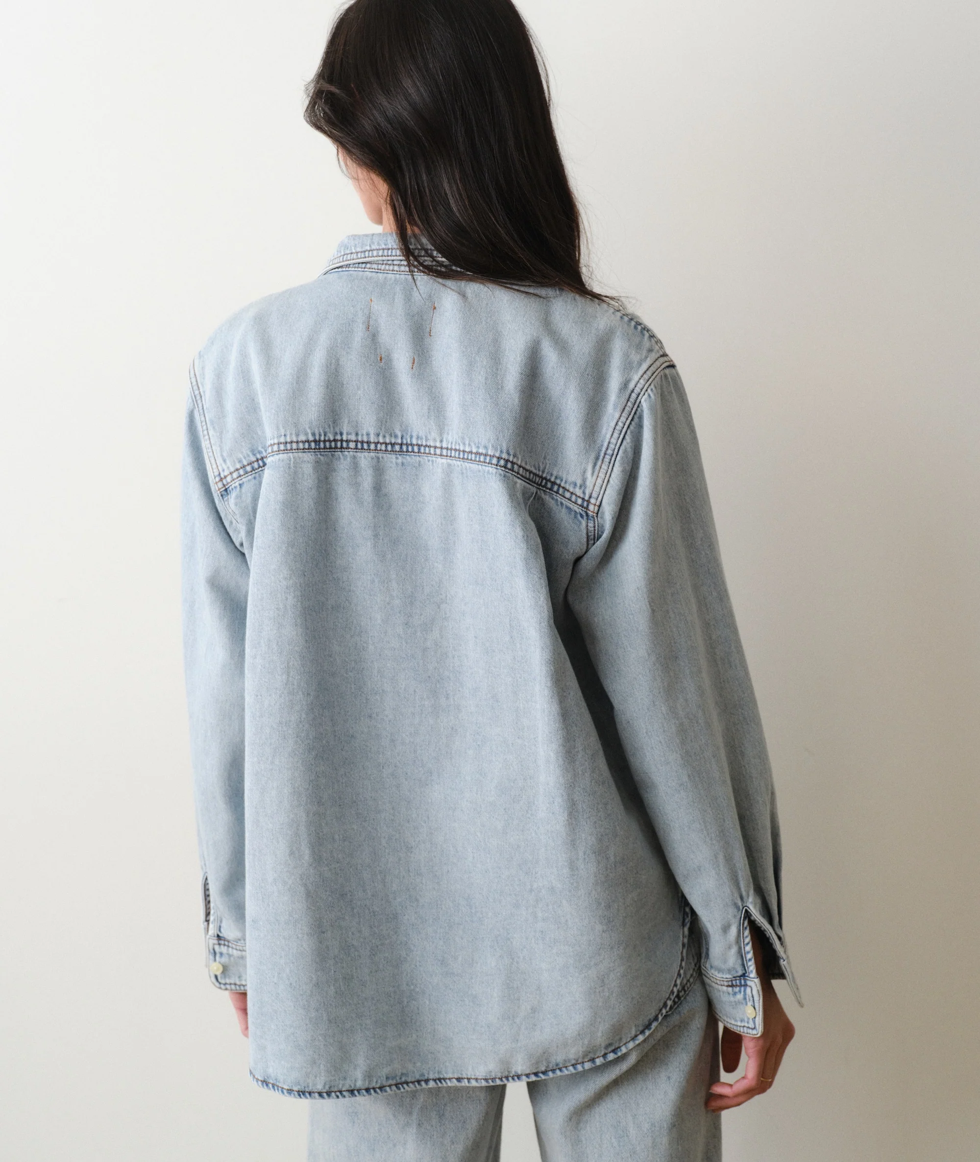 Jane Relaxed Denim Shirt - Image 7